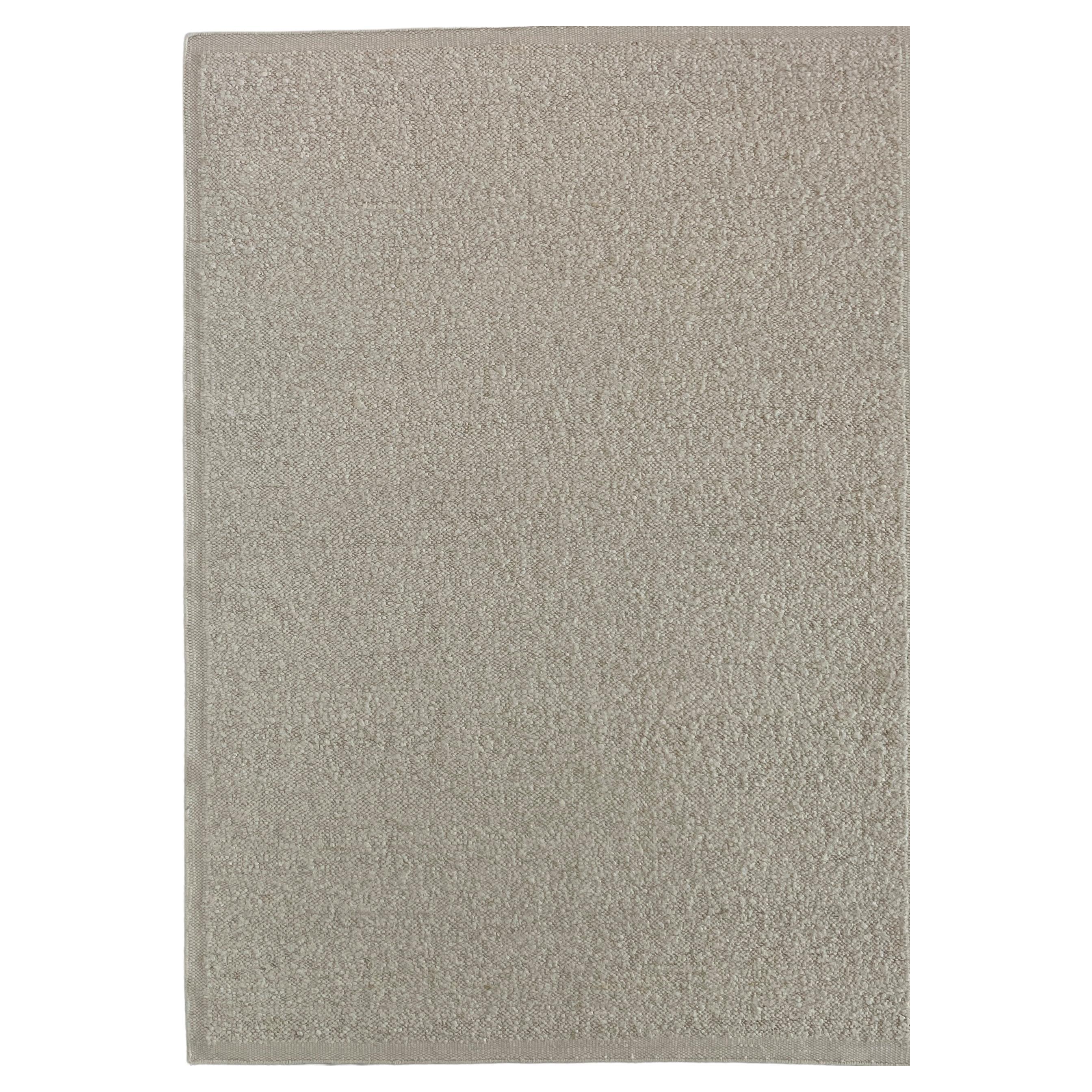 Snow Rug - Wool Off White Cream Plain Carpet