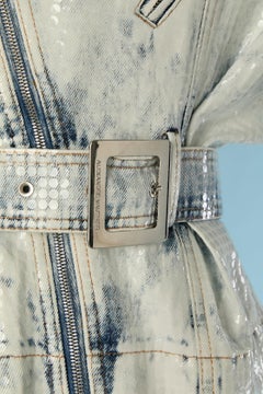 Snow sequin denim mini dress ALEXANDRE VAUTHIER