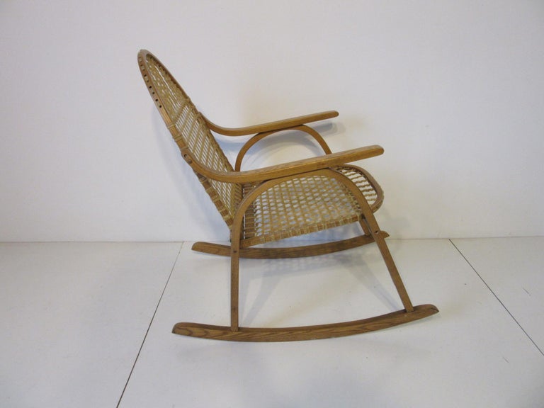 Snow Shoe Styled Rocking Chair by Vermont Tubbs For Sale ...