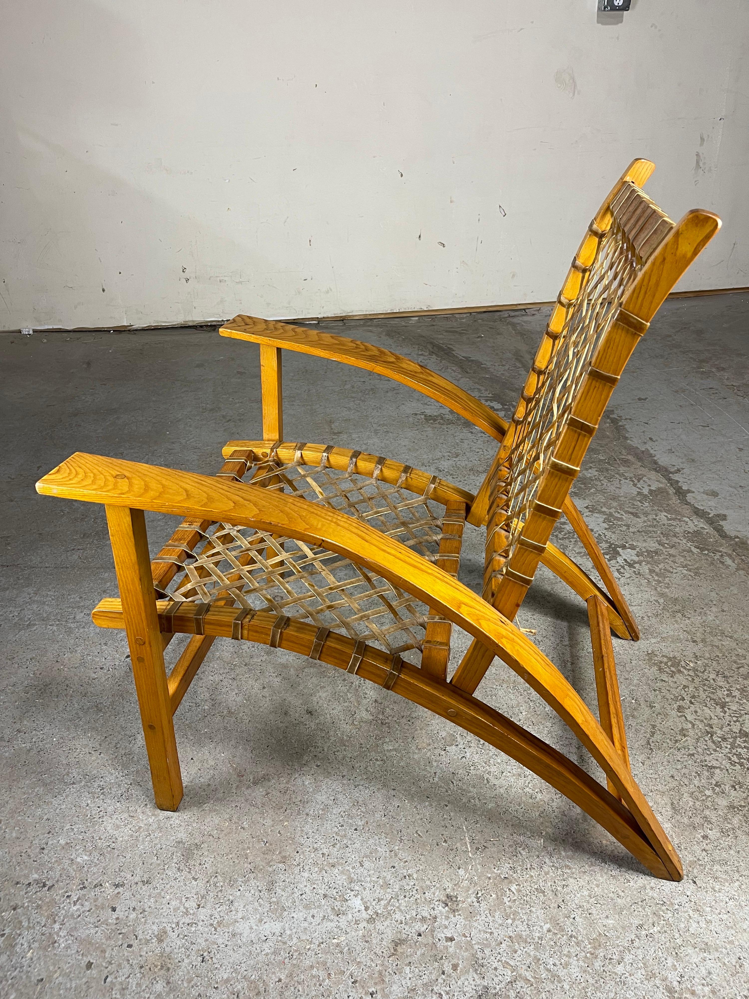 Mid-20th Century 'Snow Shu' Lounge Chair by Carl Koch for Vermont Tubbs 1952 Adirondack Style