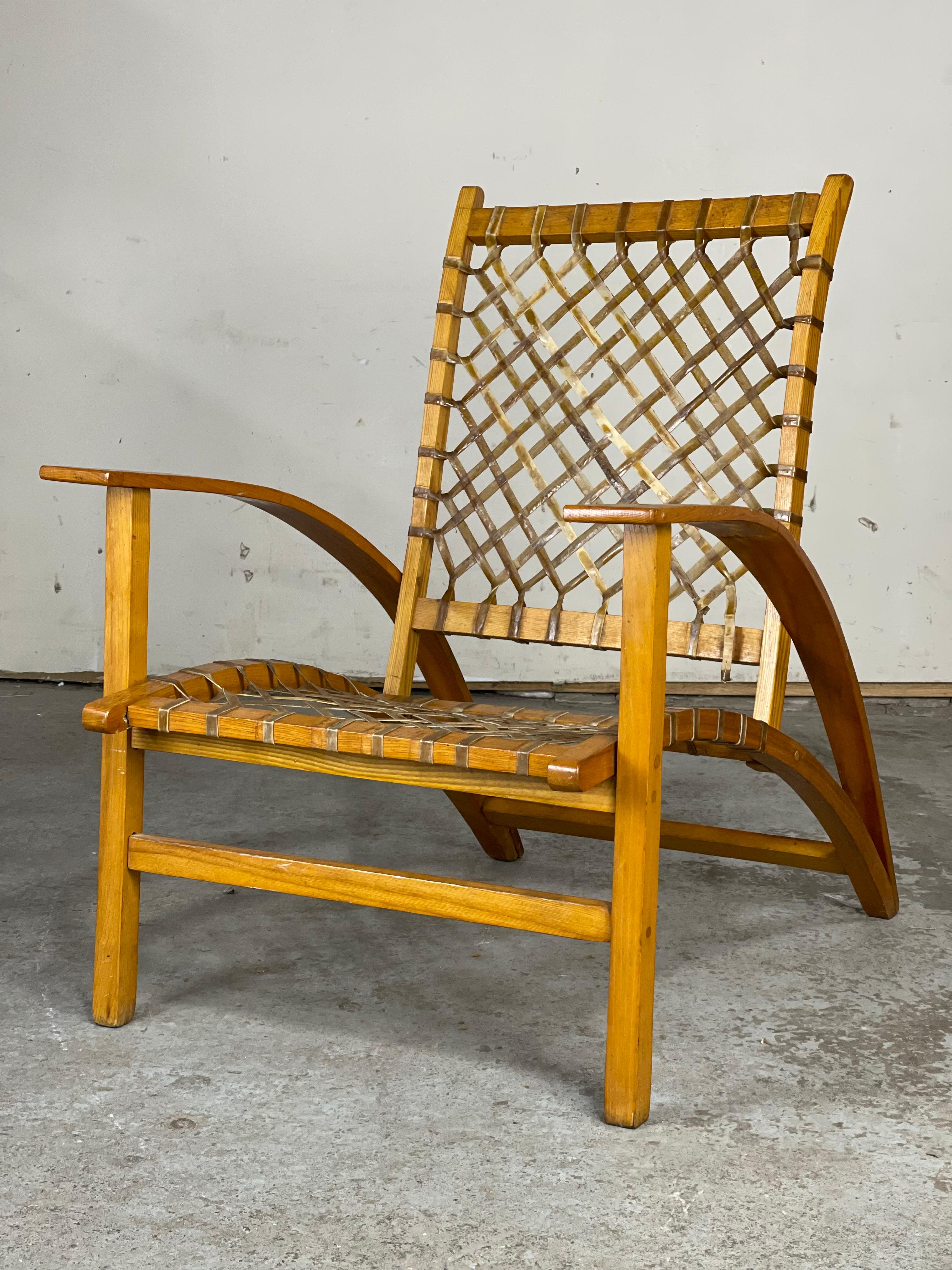 'Snow Shu' Lounge Chair by Carl Koch for Vermont Tubbs 1952 Adirondack Style 7