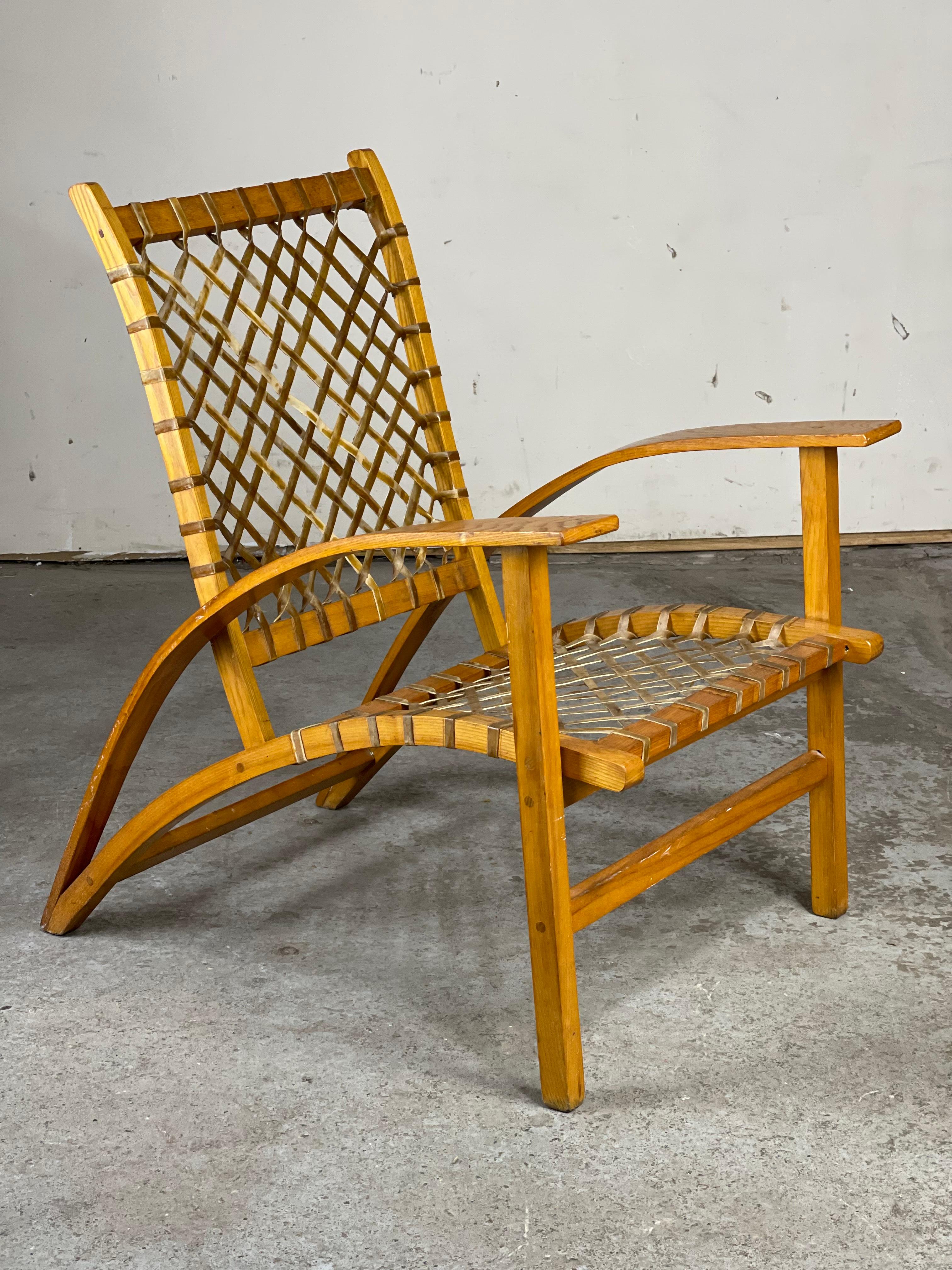 'Snow Shu' Lounge Chair by Carl Koch for Vermont Tubbs 1952 Adirondack Style 9