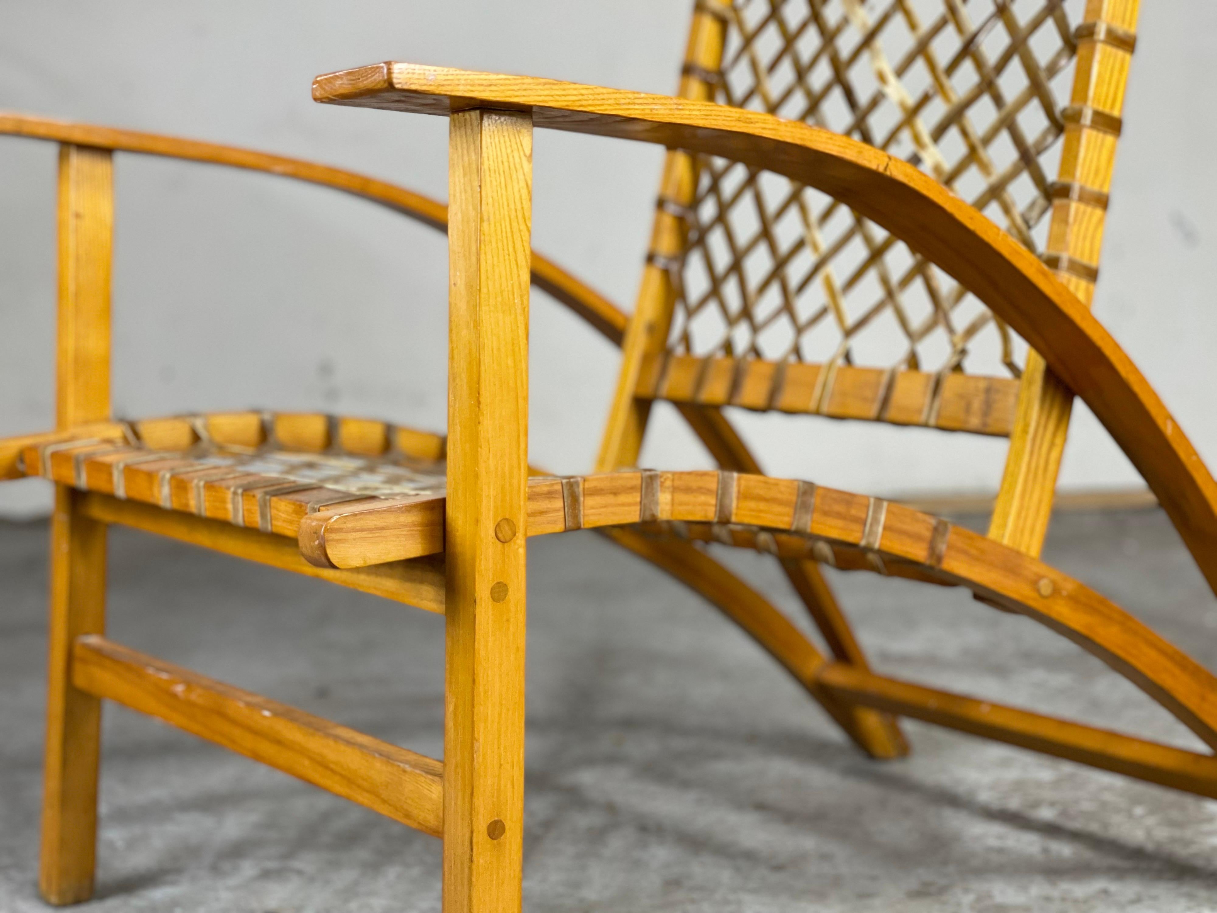 'Snow Shu' Lounge Chair by Carl Koch for Vermont Tubbs 1952 Adirondack Style 4