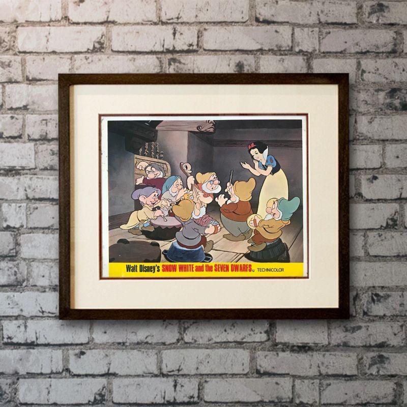 Snow White and The Seven Dwarfs, #4 Unframed Poster, 1960'S / 70'S RR

Front-of-House Card (8 x 10 inches). Exiled into the dangerous forest by her wicked stepmother, a princess is rescued by seven dwarf miners who make her part of their