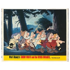 Vintage Snow White and The Seven Dwarfs, #7 Unframed Poster, 1960'S / 70'S RR