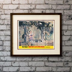 Snow White and The Seven Dwarfs, #8 Unframed Poster, 1960'S / 70'S RR