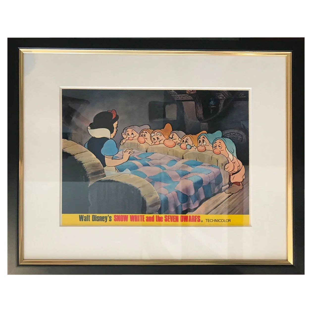 Snow White and The Seven Dwarfs, Framed Poster, 1960
s-1970
s r, #3 For Sale