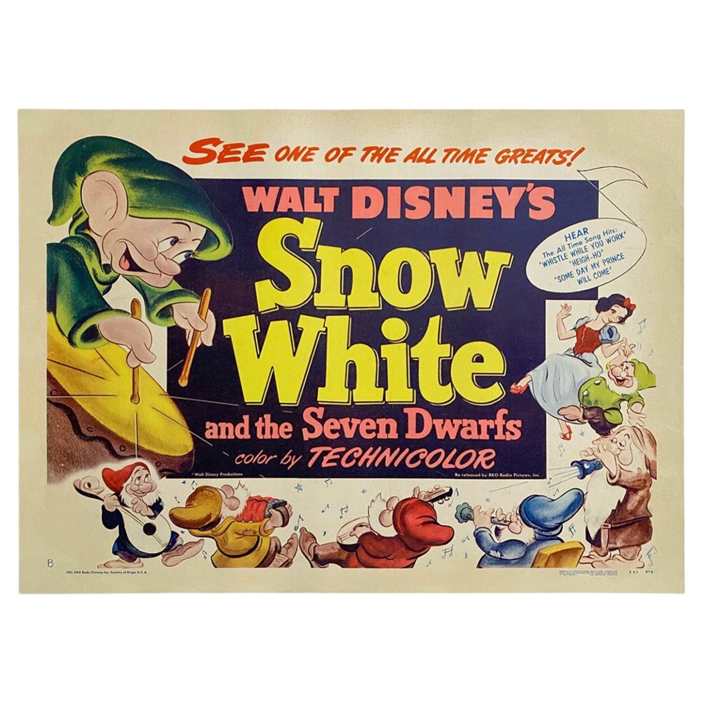 Originalplakat zu „Schneewittchen und die sieben Zwerge“, 1951