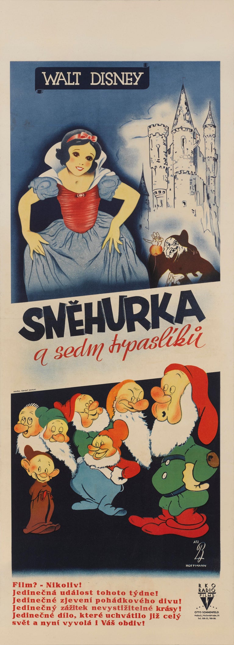 Snow White and the Seven Dwarfs / Snehurka a Sedin Trpasliku In Excellent Condition For Sale In London, GB