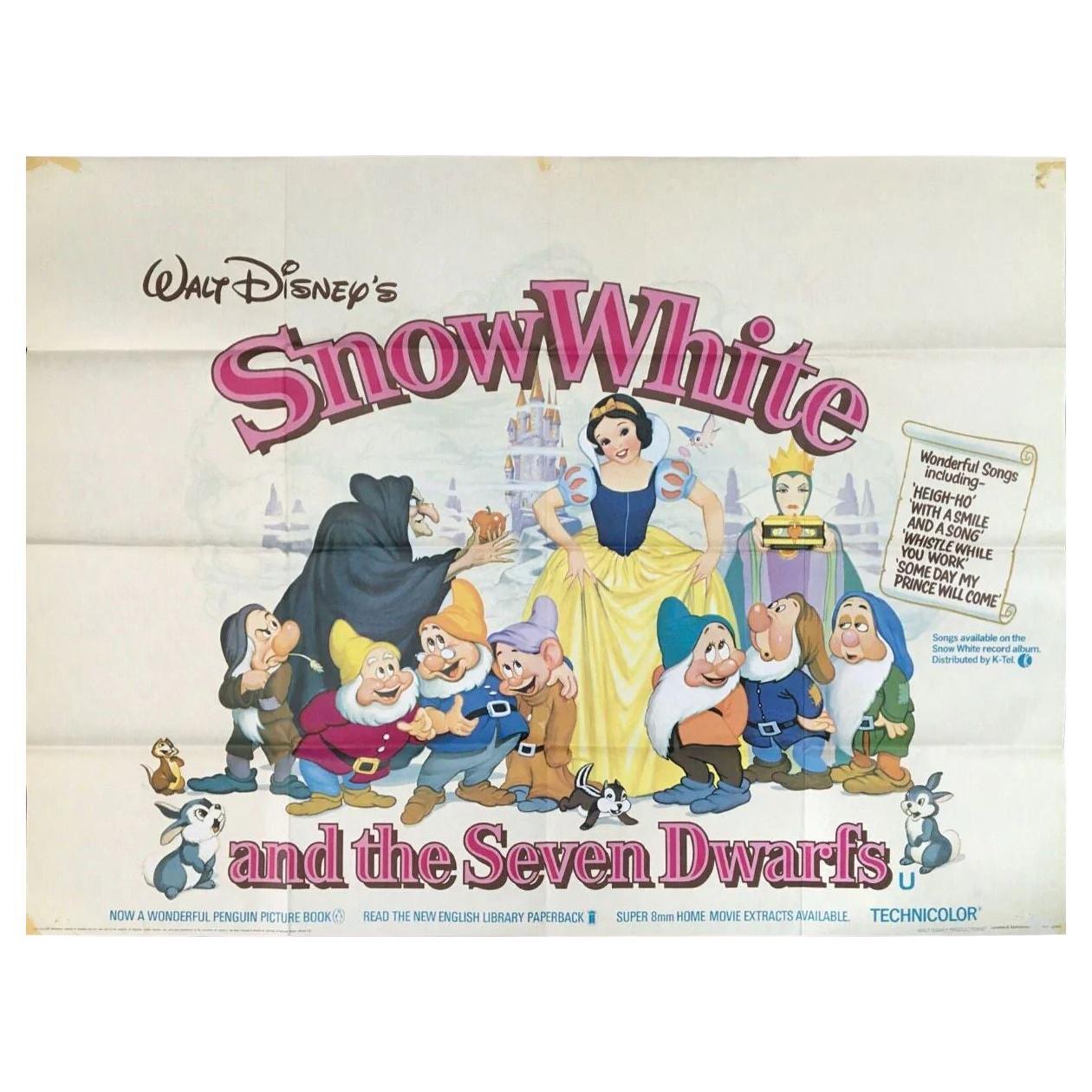Snow White and the Seven Dwarfs, Unframed Poster, 1975R For Sale