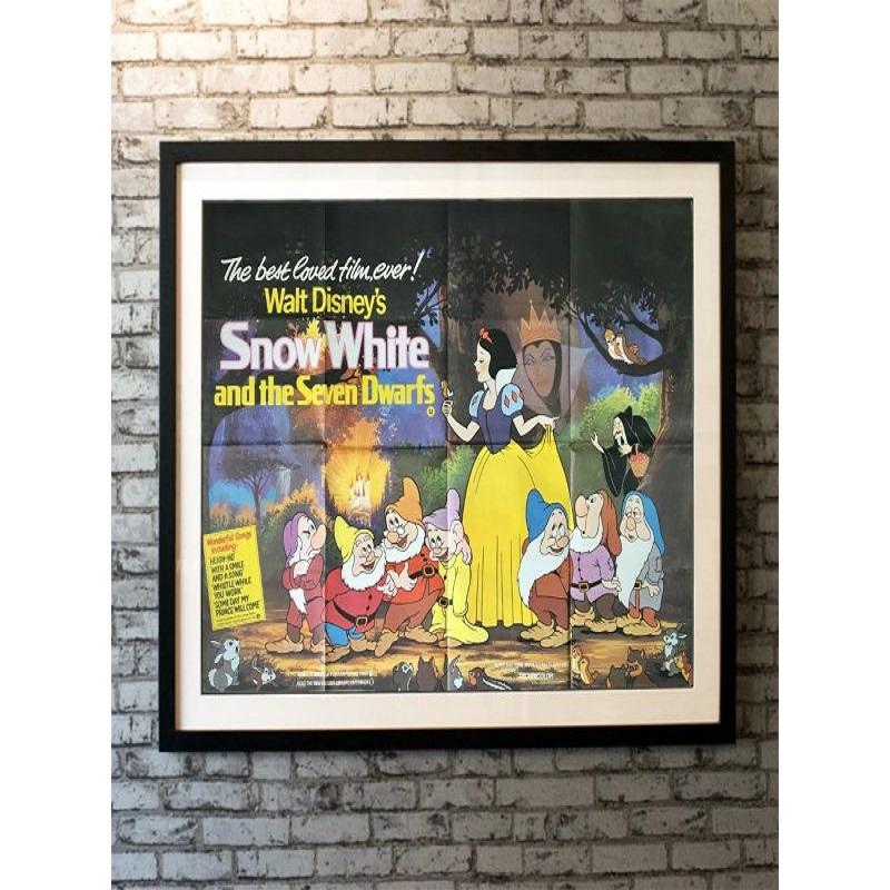 Snow White and The Seven Dwarfs, Unframed Poster, R1980

Original British Quad (30 X 40 Inches). Exiled into the dangerous forest by her wicked stepmother, a princess is rescued by seven dwarf miners who make her part of their household.

Year: