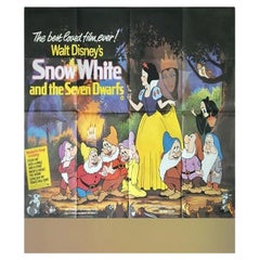 Vintage Snow White and The Seven Dwarfs, Unframed Poster, R1980