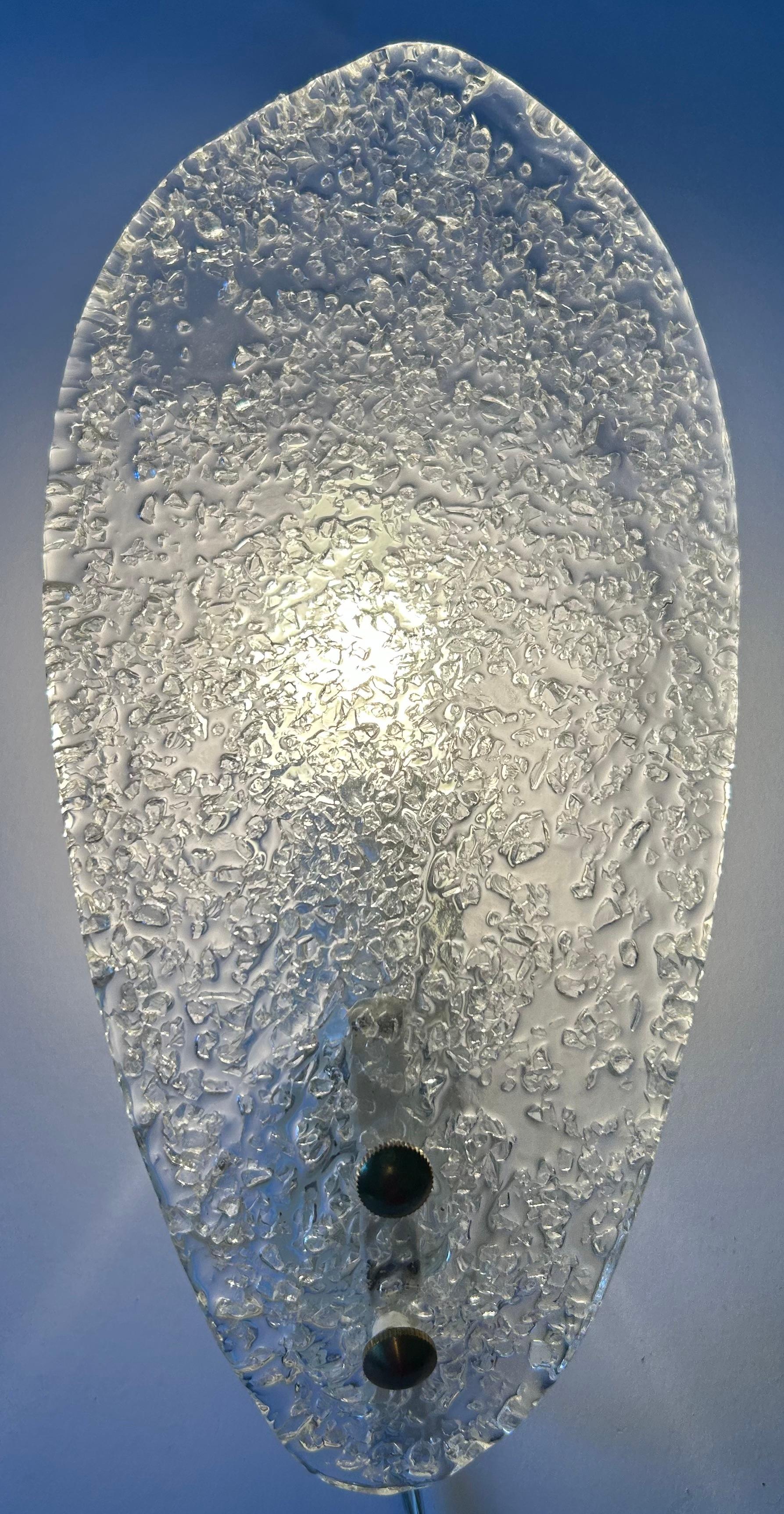 Snow White Butterflies, Set of Five Magnificent Murano Sconces, 1980's For Sale 4