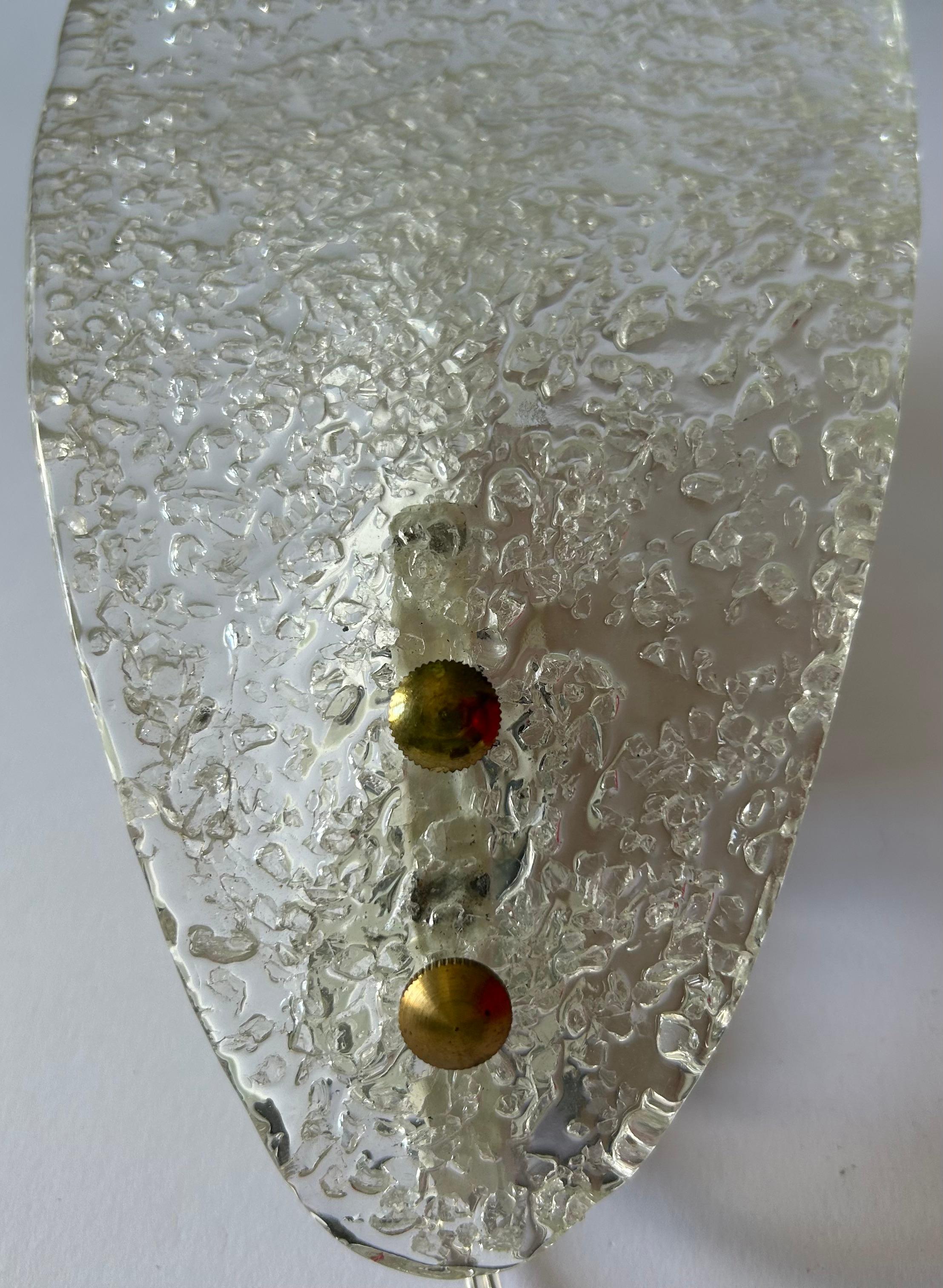 Blown Glass Snow White Butterflies, Set of Five Magnificent Murano Sconces, 1980's For Sale