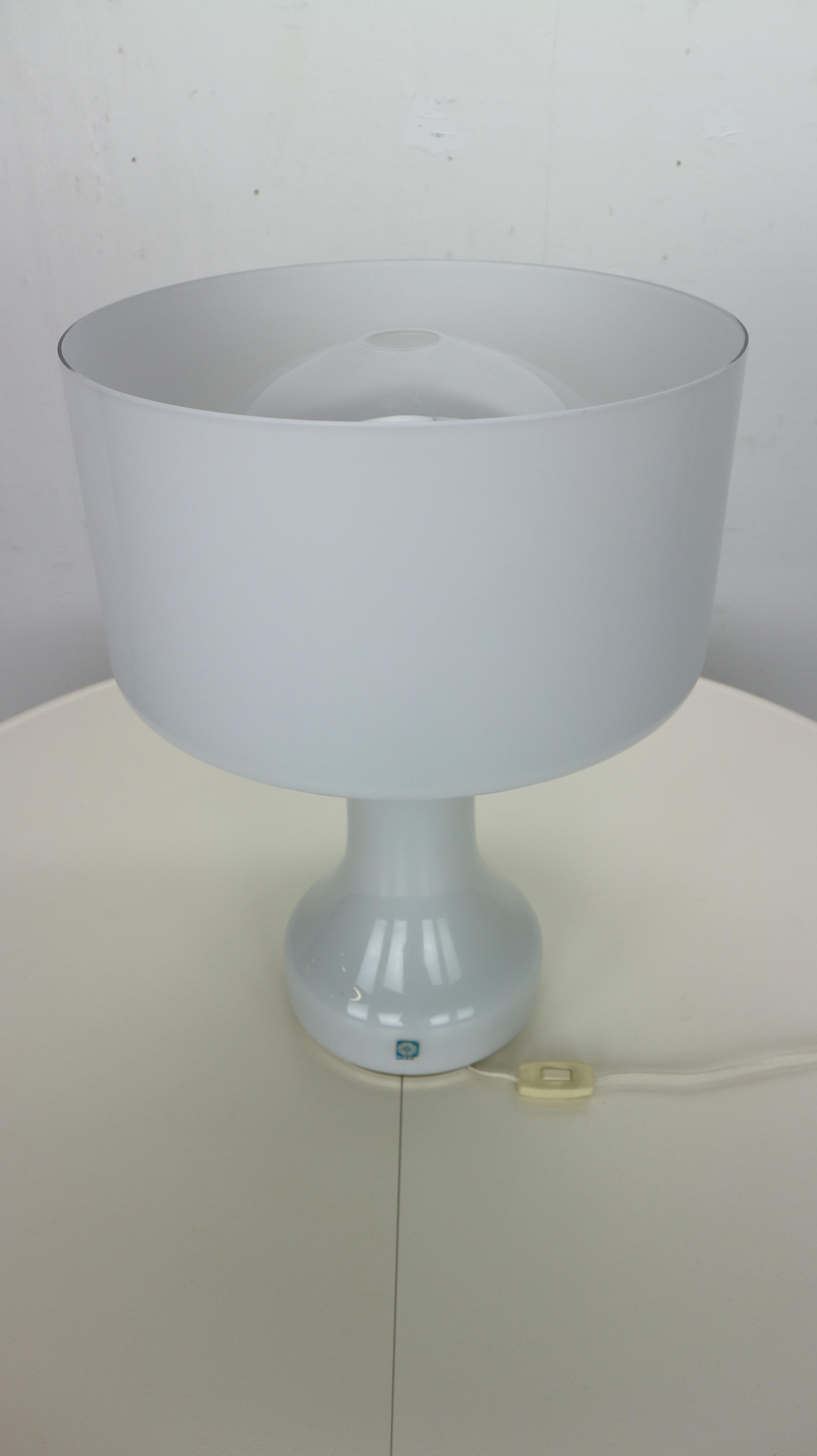 Snow White Murano Glass Table Lamp from Venini, 1960s 2
