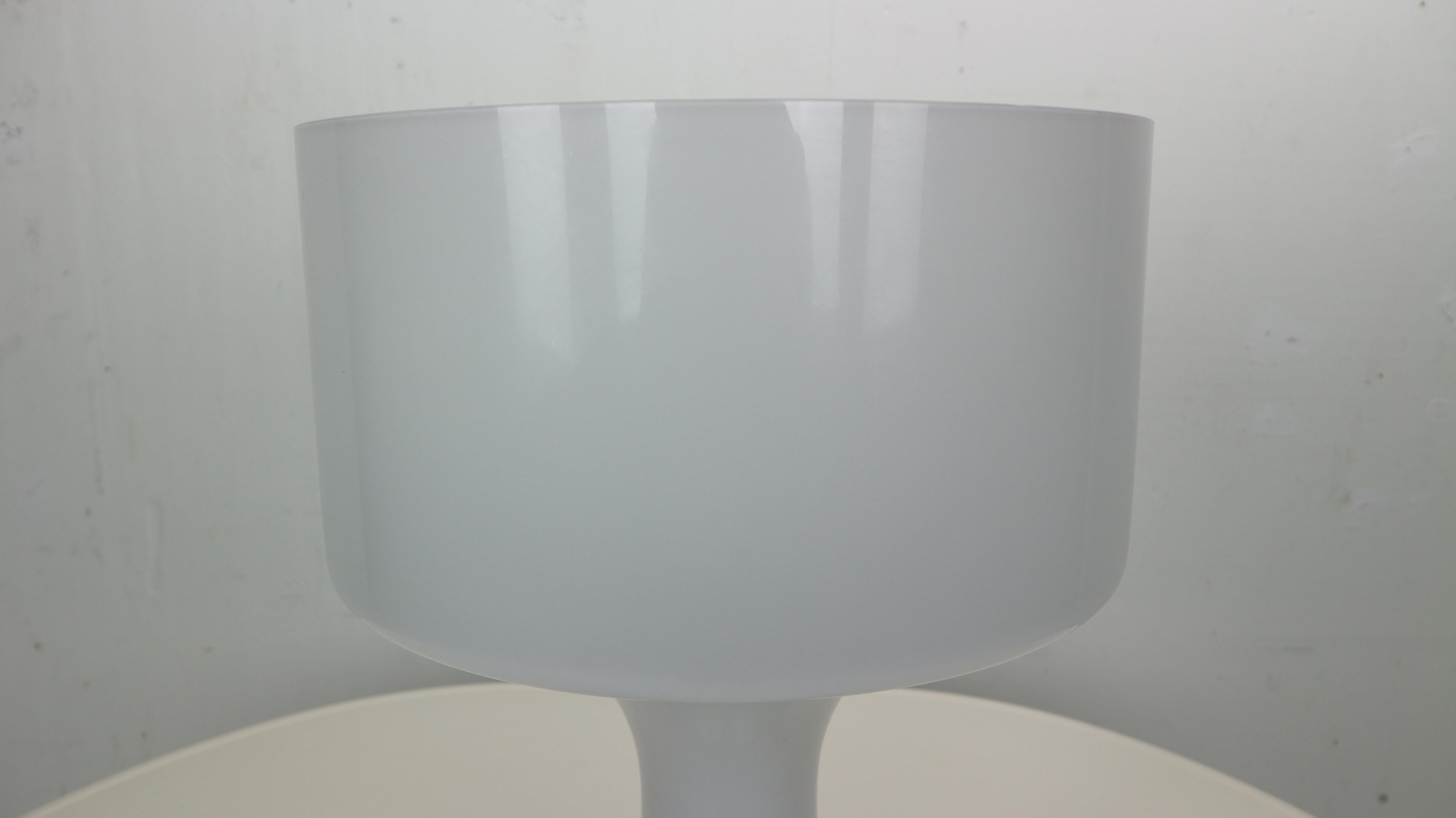 Snow White Murano Glass Table Lamp from Venini, 1960s 3