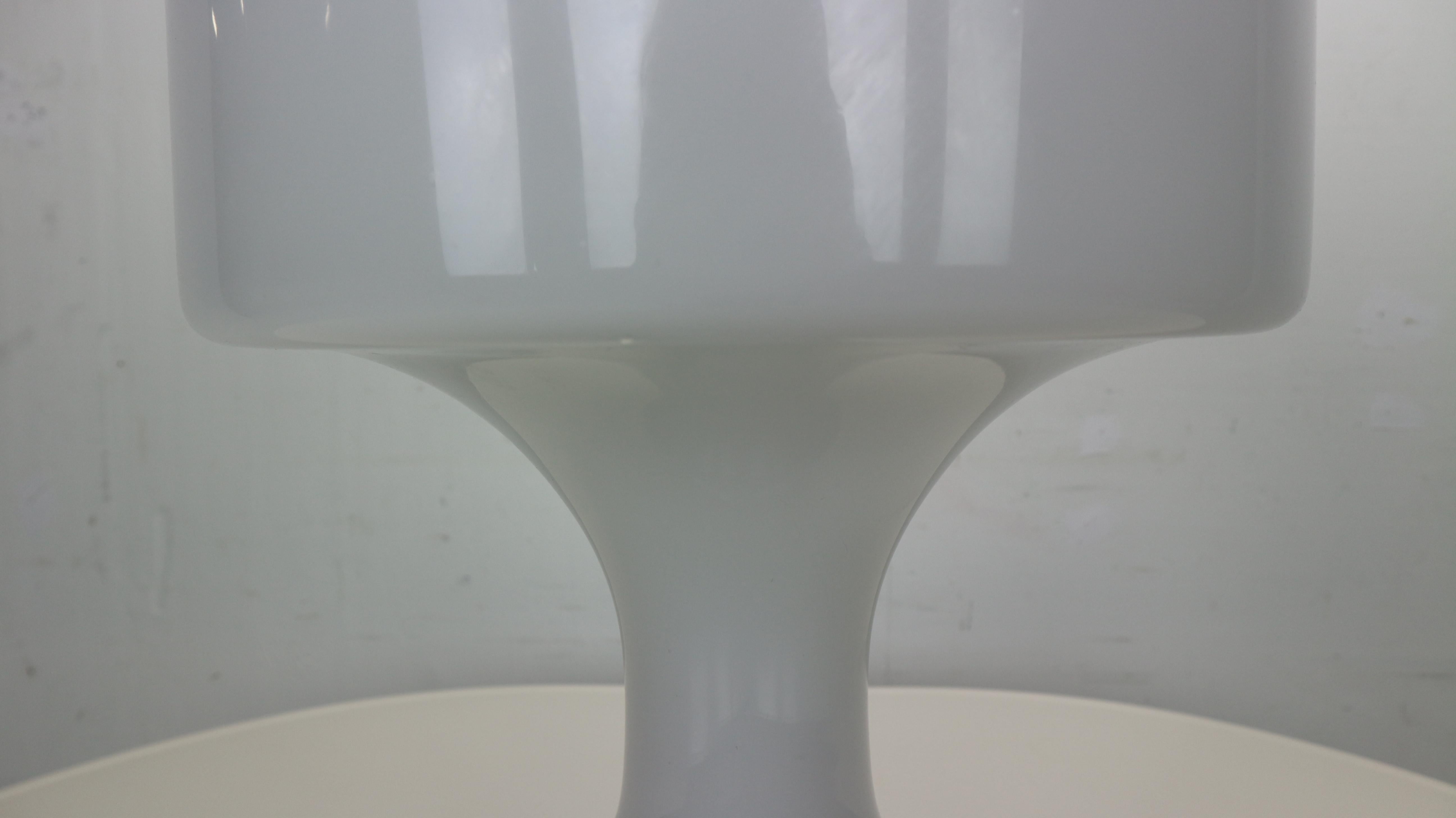 Snow White Murano Glass Table Lamp from Venini, 1960s 7