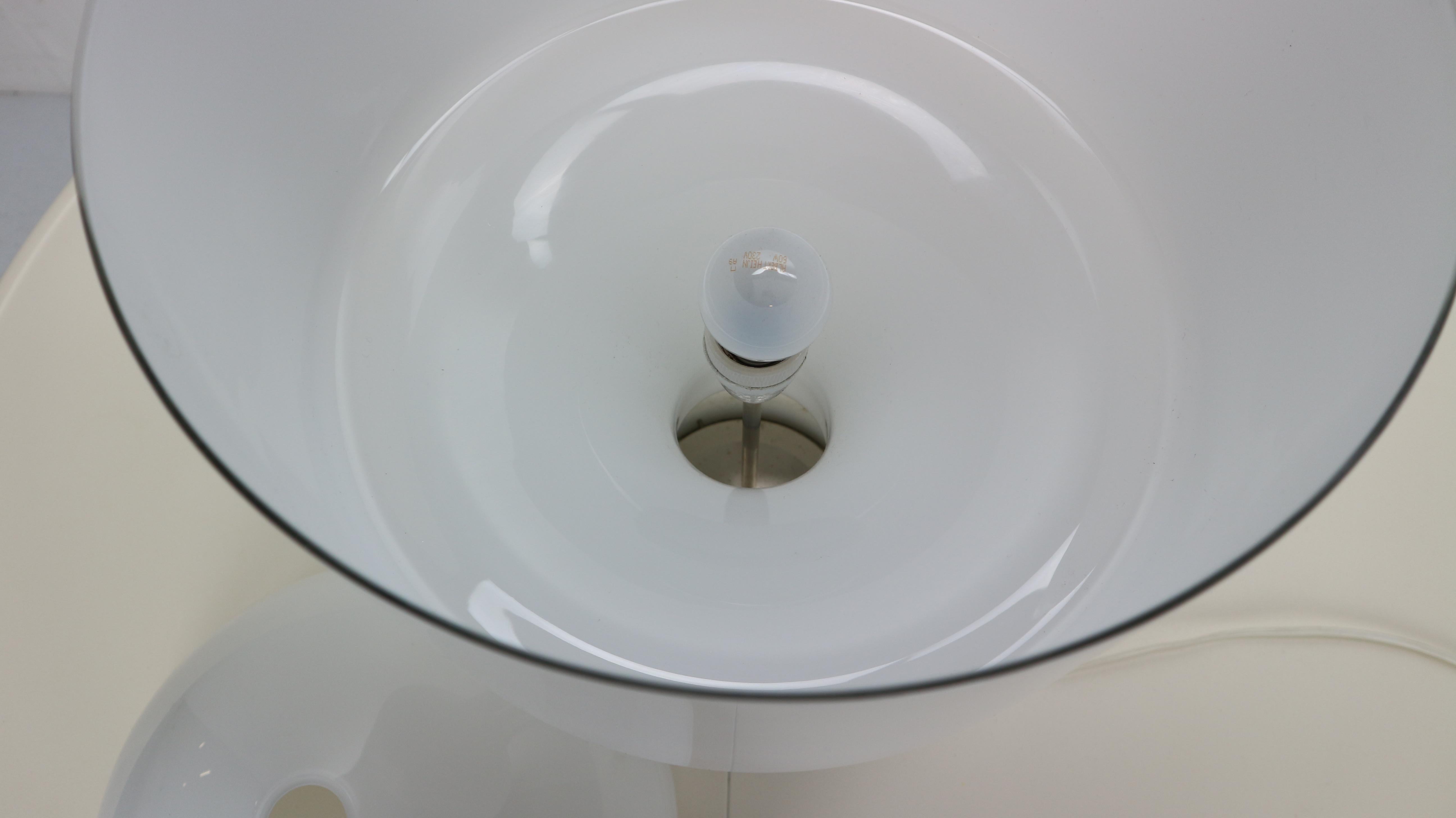 Snow White Murano Glass Table Lamp from Venini, 1960s 9