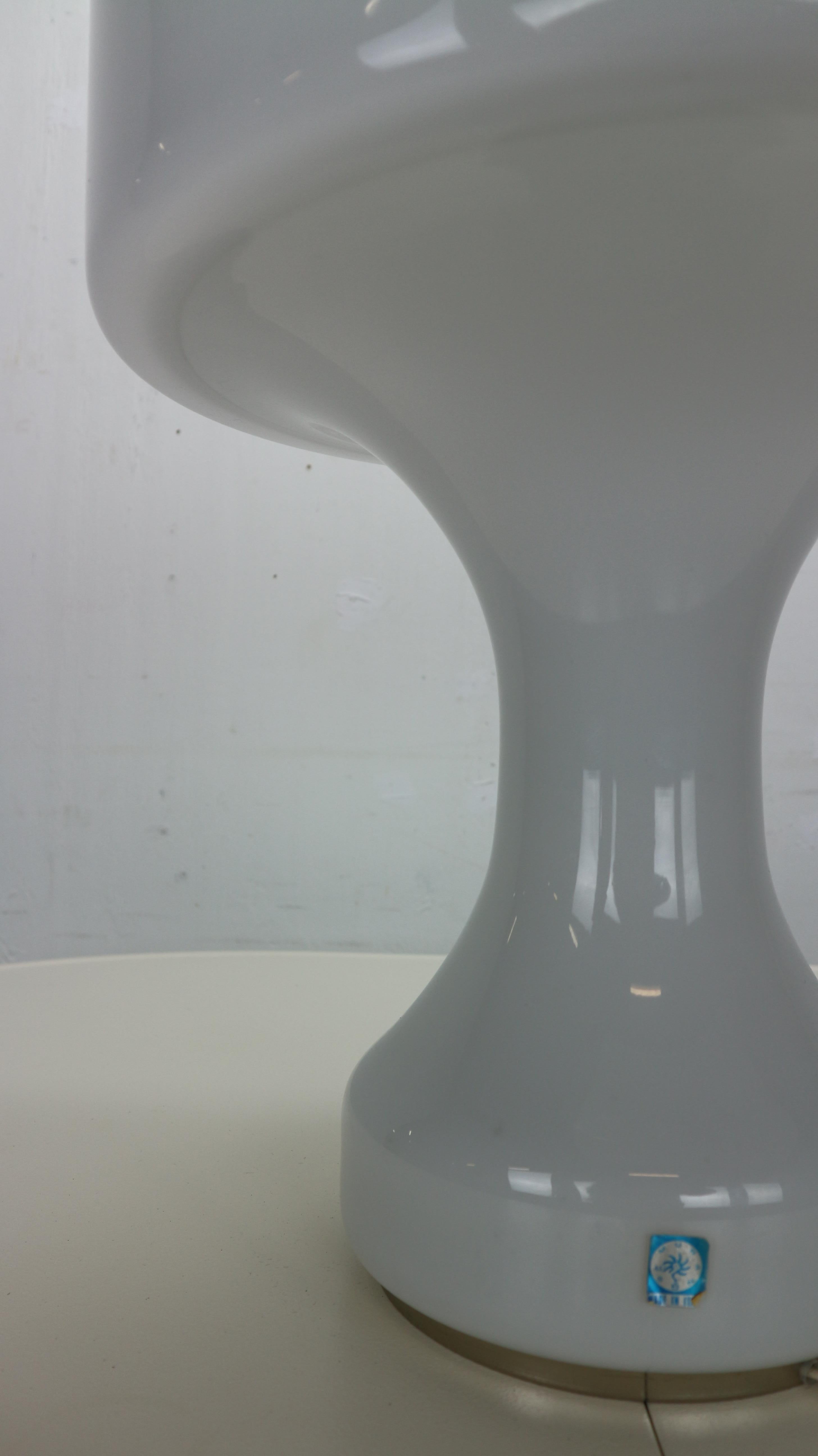 Snow White Murano Glass Table Lamp from Venini, 1960s 10