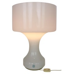 Snow White Murano Glass Table Lamp from Venini, 1960s