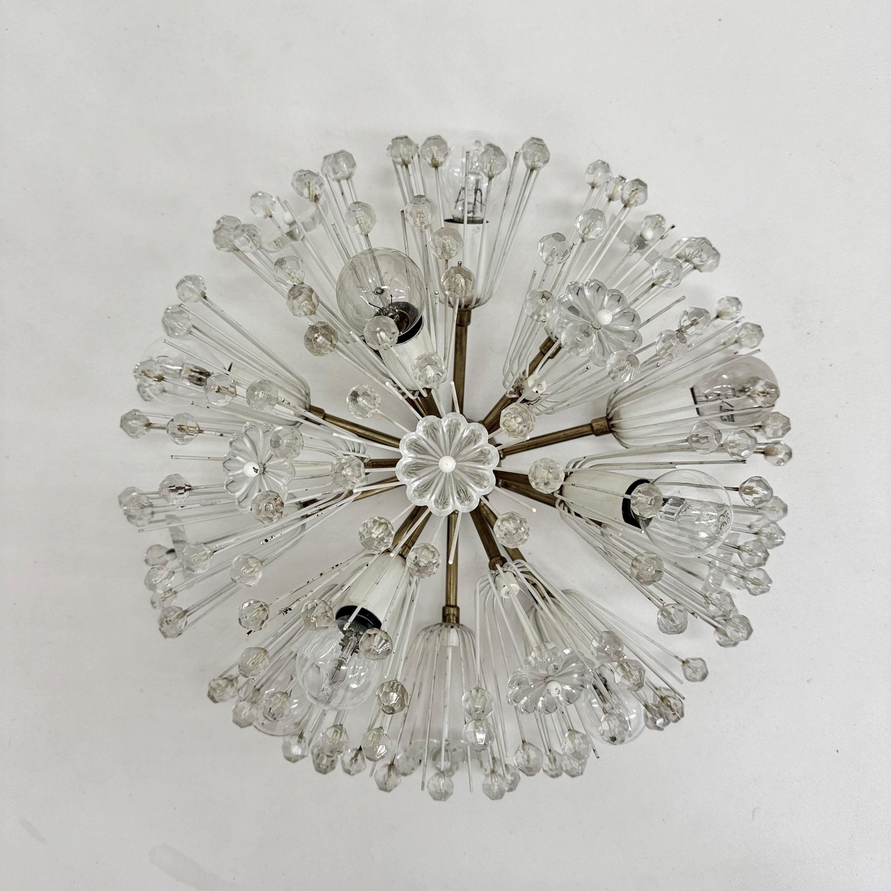 Snowball Ceiling Lamp by Emil Stejnar for Rupert Nikoll, 1950s For Sale 3