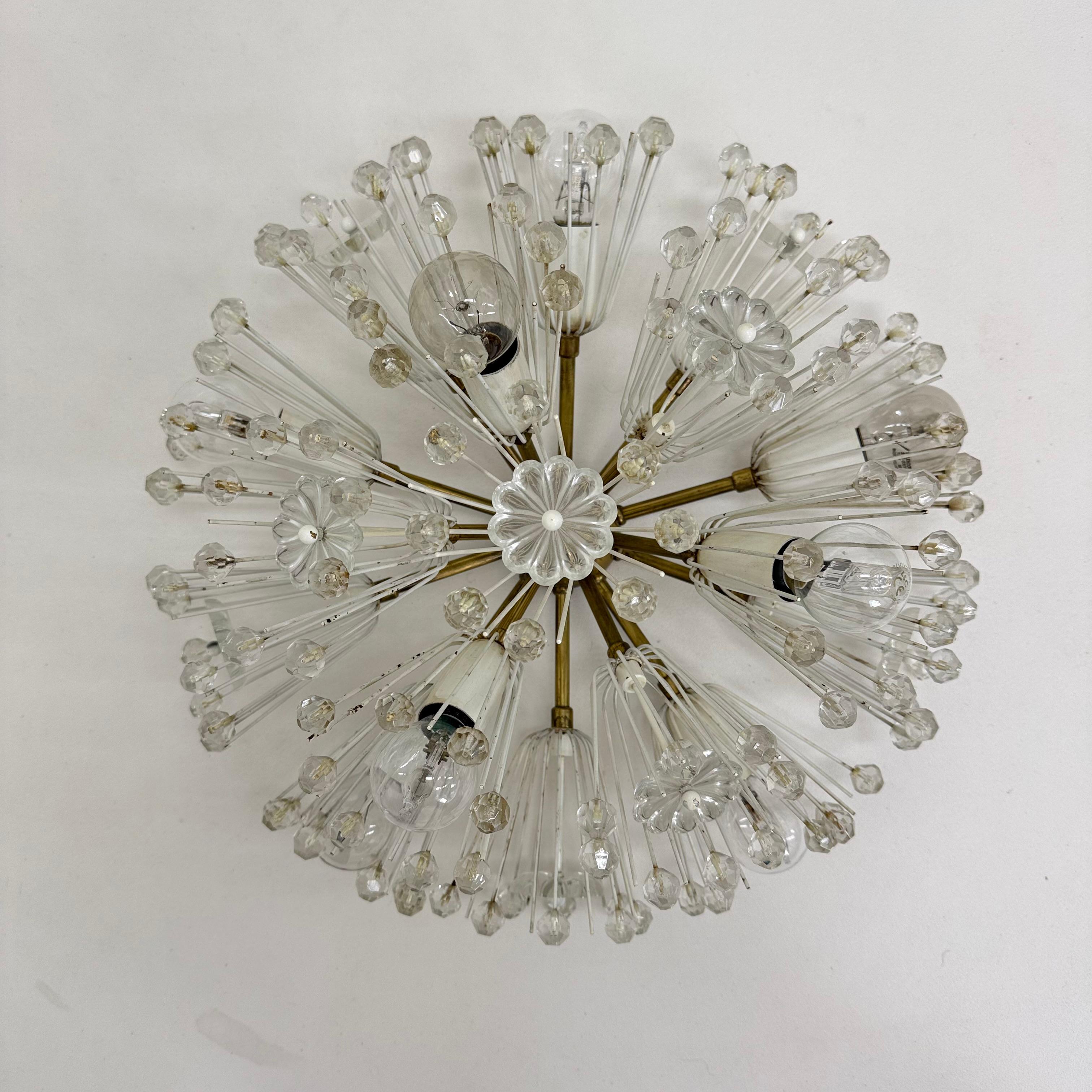 Snowball Ceiling Lamp by Emil Stejnar for Rupert Nikoll, 1950s For Sale 4