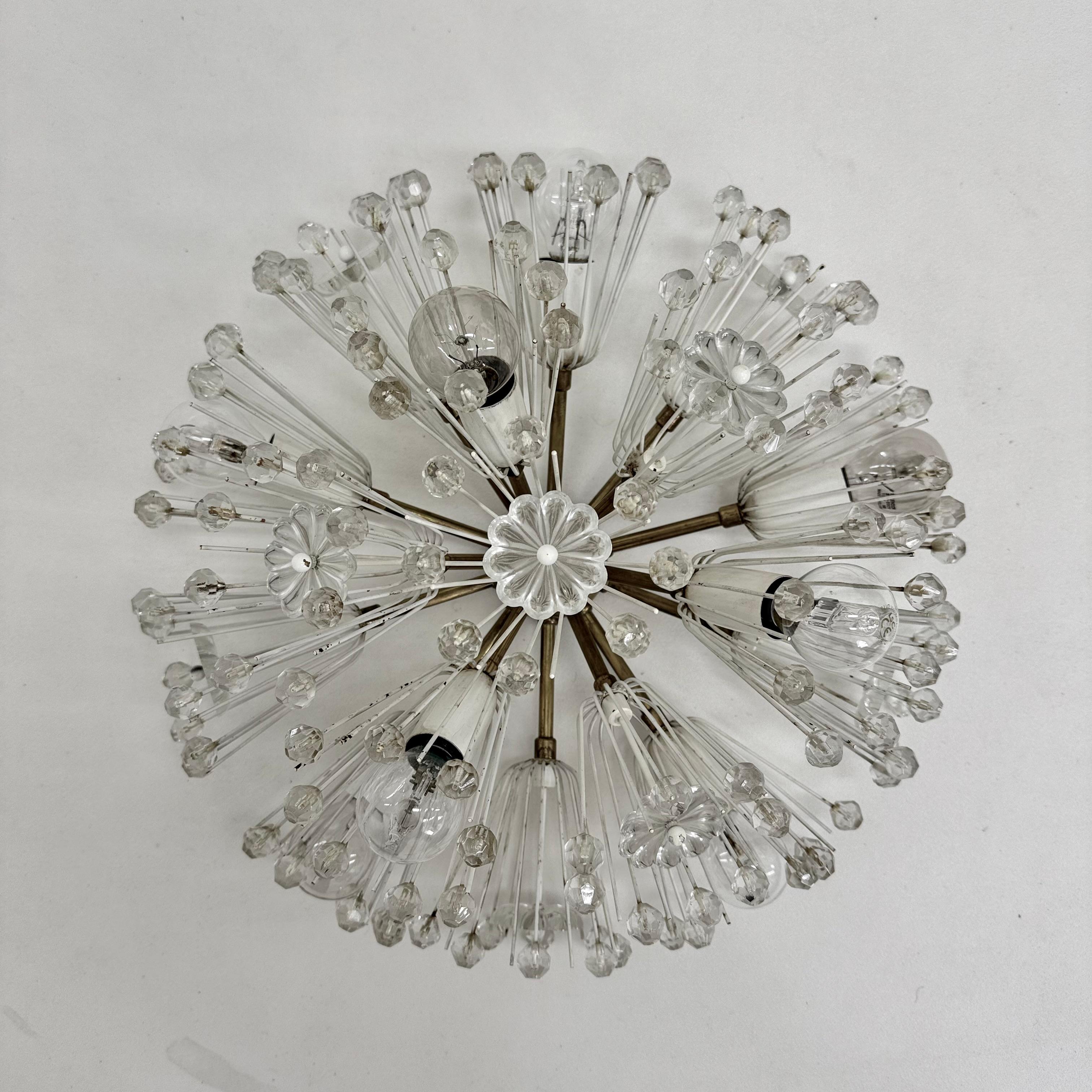Snowball Ceiling Lamp by Emil Stejnar for Rupert Nikoll, 1950s For Sale 5