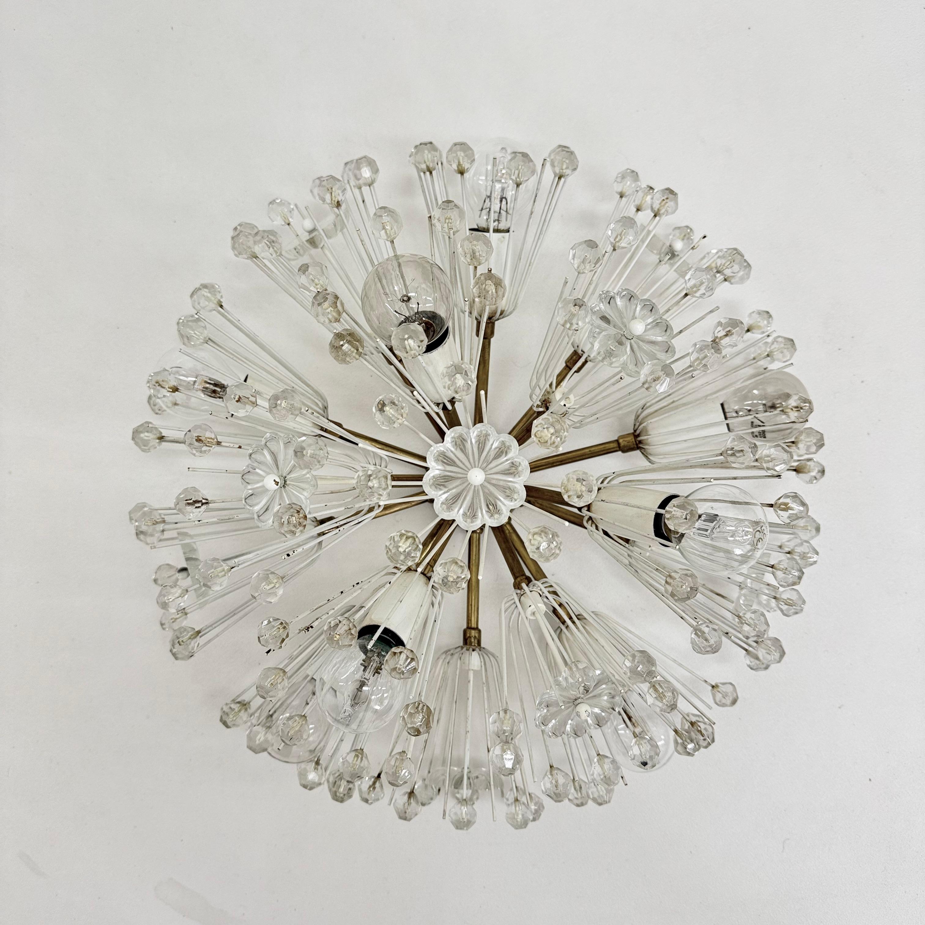 Snowball Ceiling Lamp by Emil Stejnar for Rupert Nikoll, 1950s For Sale 6