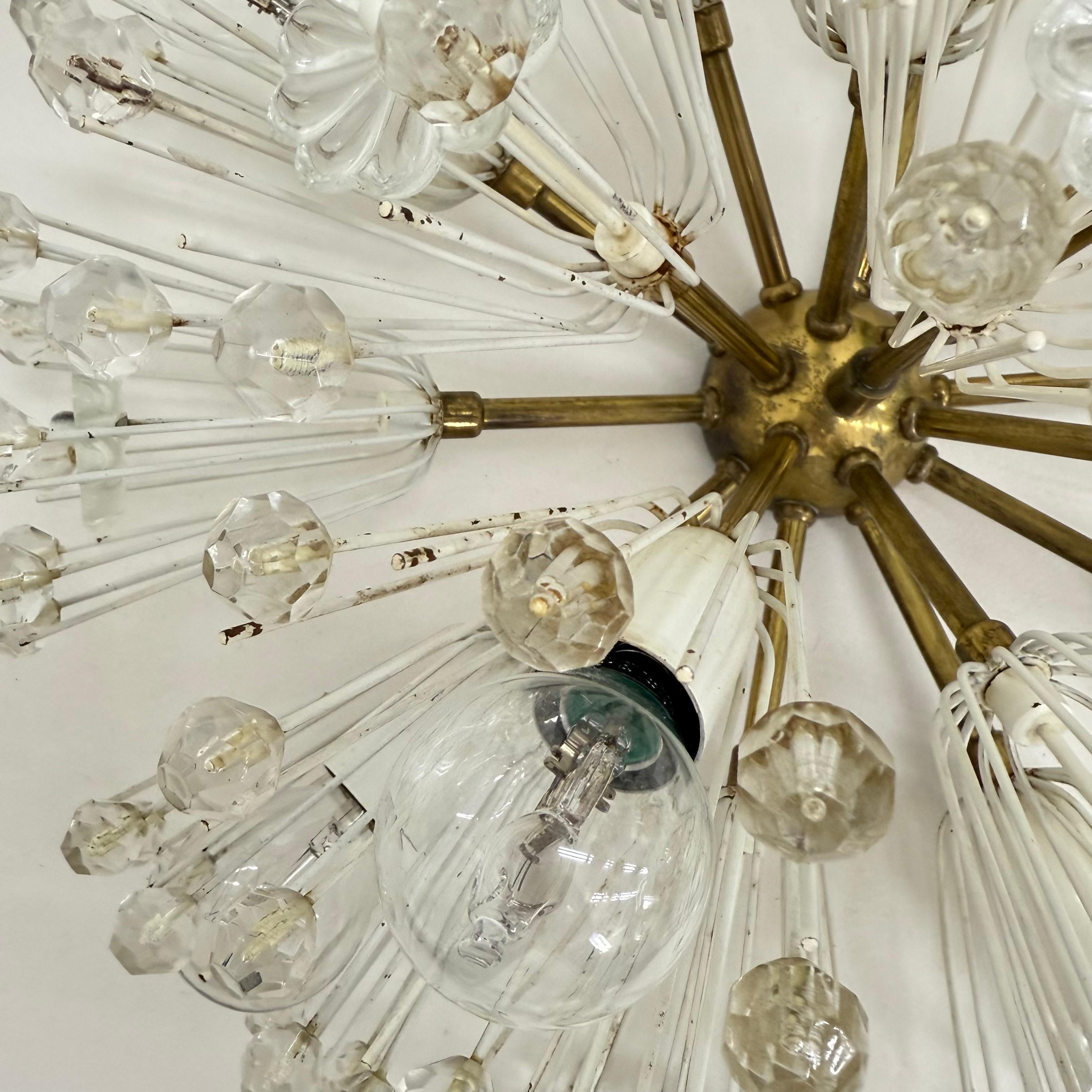 Snowball Ceiling Lamp by Emil Stejnar for Rupert Nikoll, 1950s For Sale 7