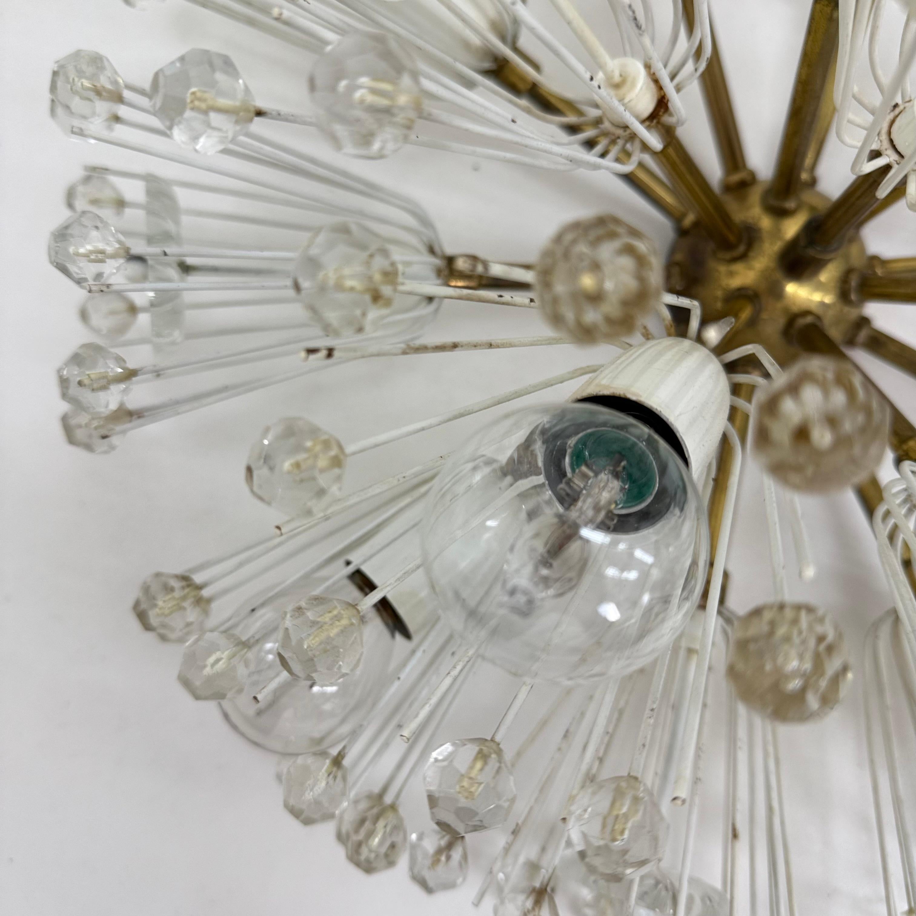 Snowball Ceiling Lamp by Emil Stejnar for Rupert Nikoll, 1950s For Sale 8