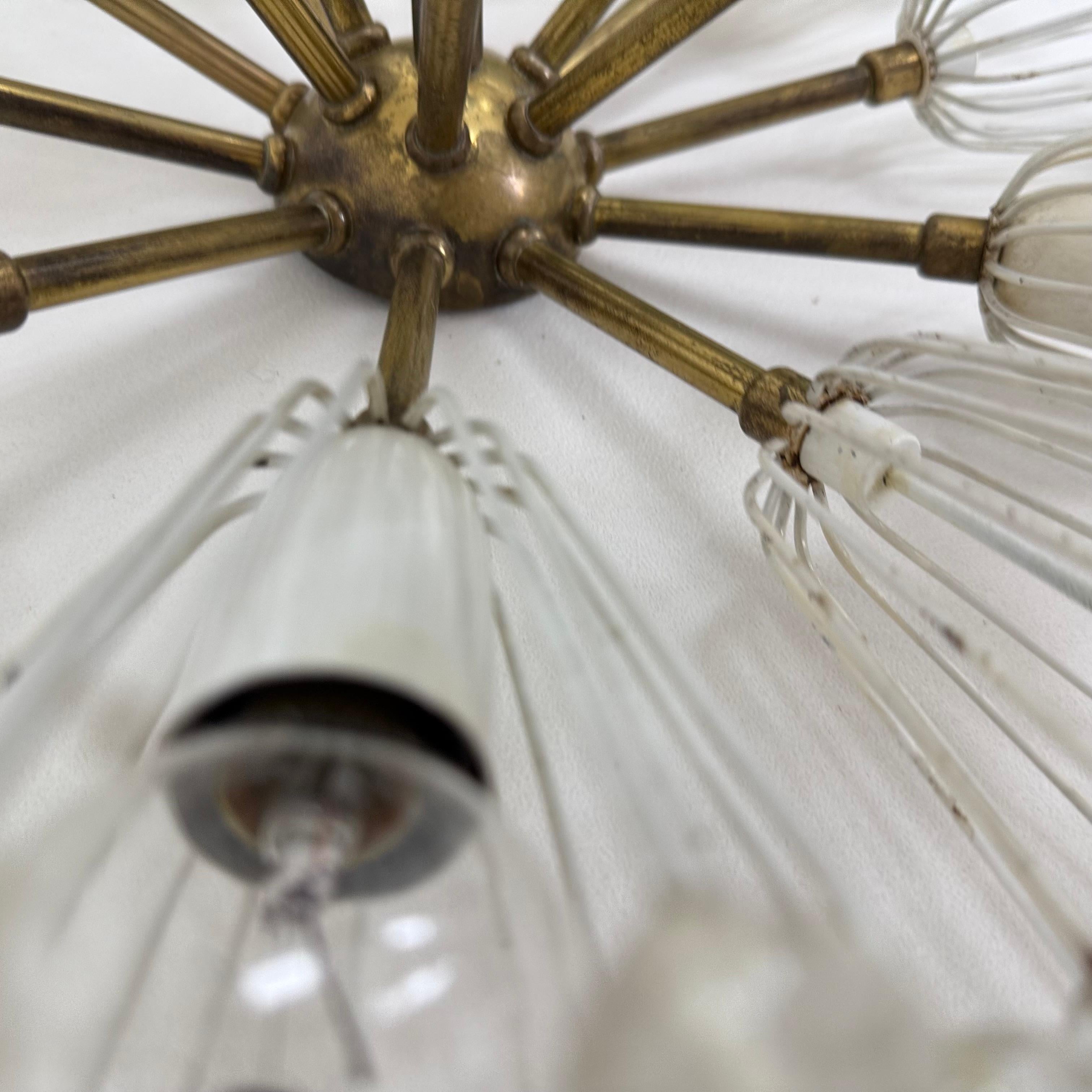 Snowball Ceiling Lamp by Emil Stejnar for Rupert Nikoll, 1950s For Sale 11