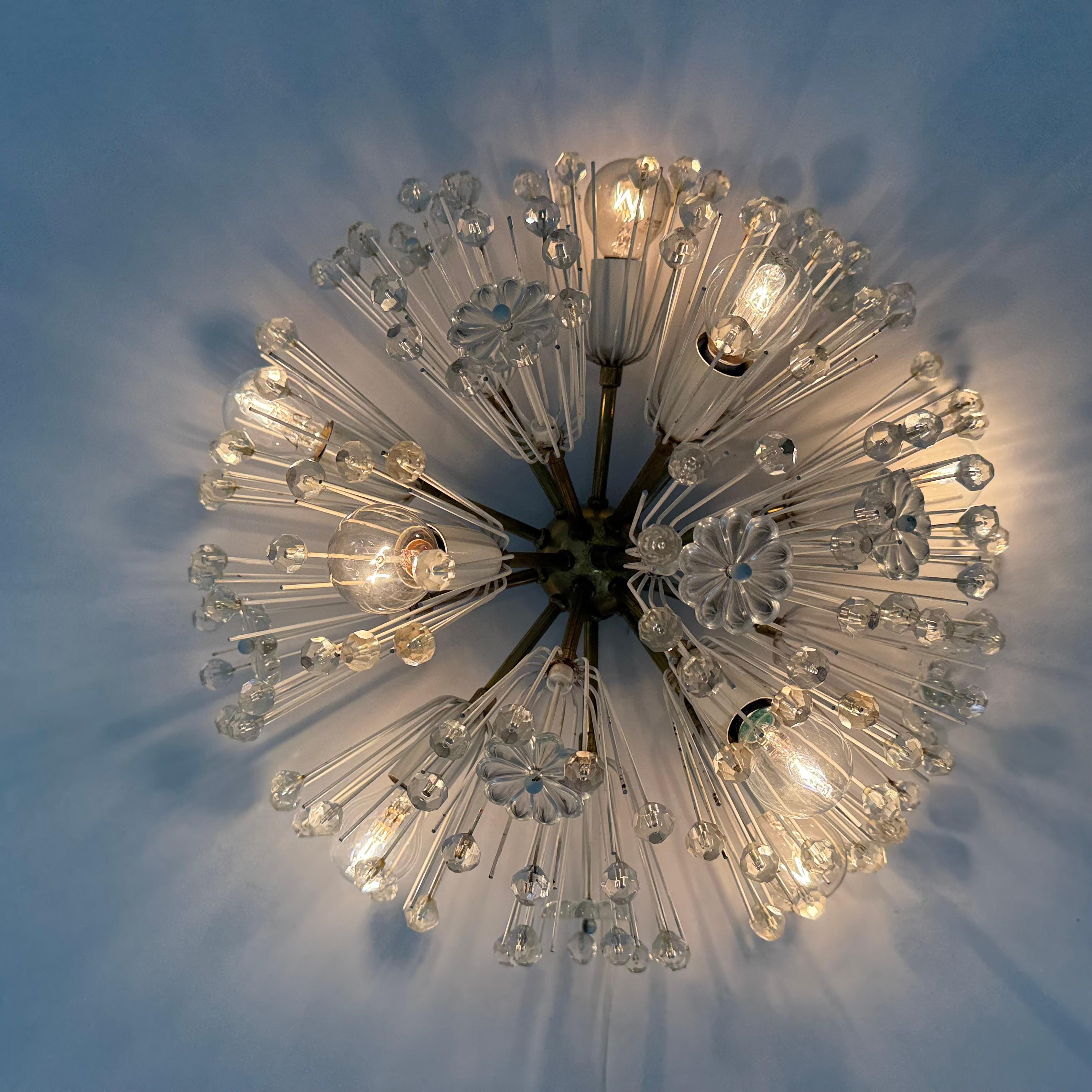 Mid-20th Century Snowball Ceiling Lamp by Emil Stejnar for Rupert Nikoll, 1950s For Sale