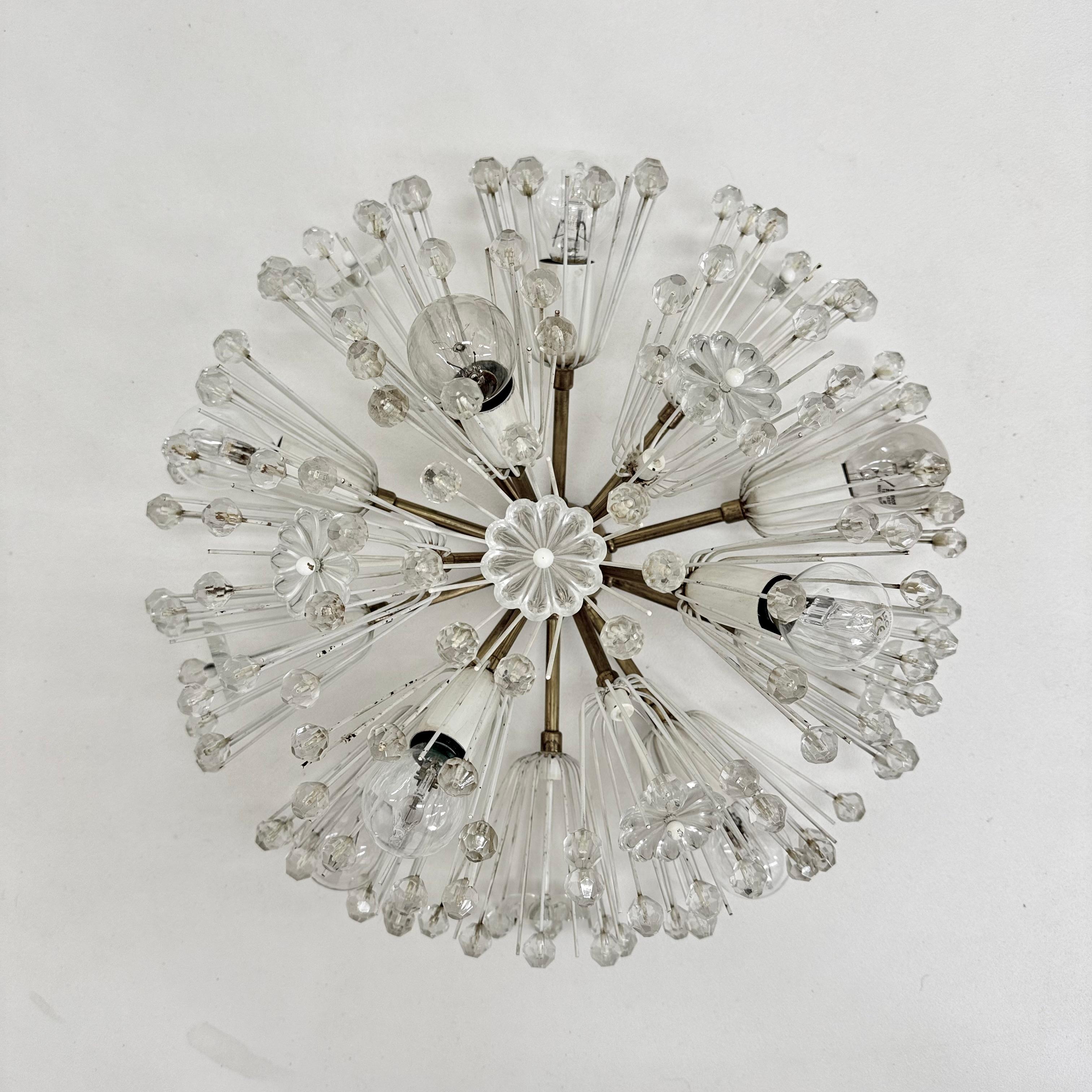 Snowball Ceiling Lamp by Emil Stejnar for Rupert Nikoll, 1950s For Sale 2