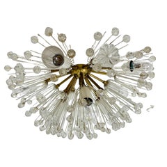 Lampada da soffitto Snowball di Emil Stejnar per Rupert Nikoll, anni '50
