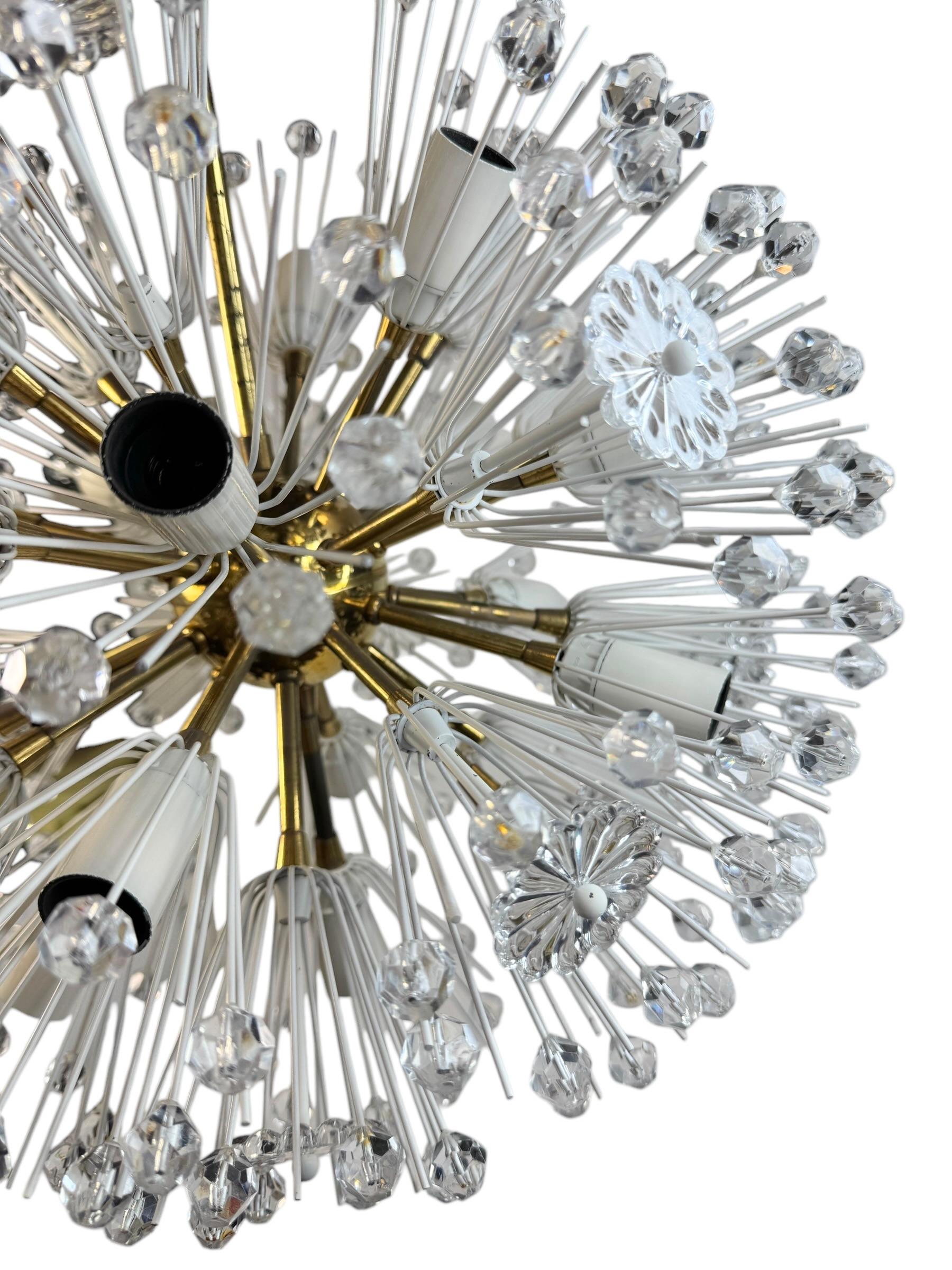Fabulous Emil Stejnar Snowball Orbit Sputnik Chandelier Vintage Austria 1960s For Sale 4