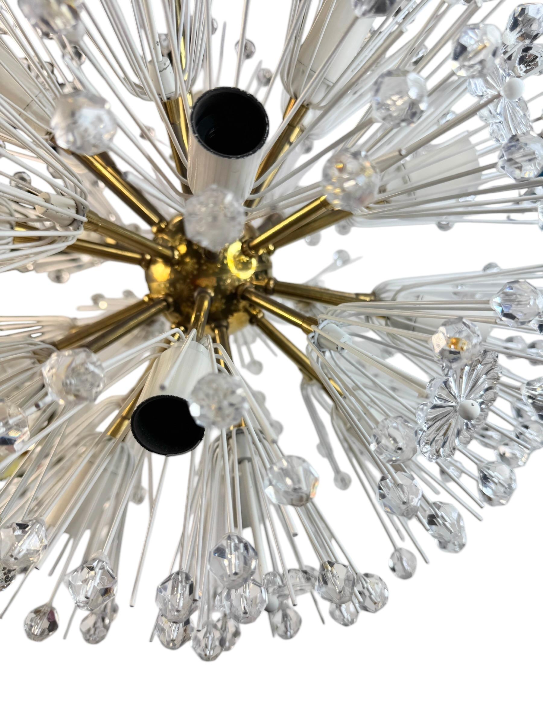 Fabulous Emil Stejnar Snowball Orbit Sputnik Chandelier Vintage Austria 1960s For Sale 5