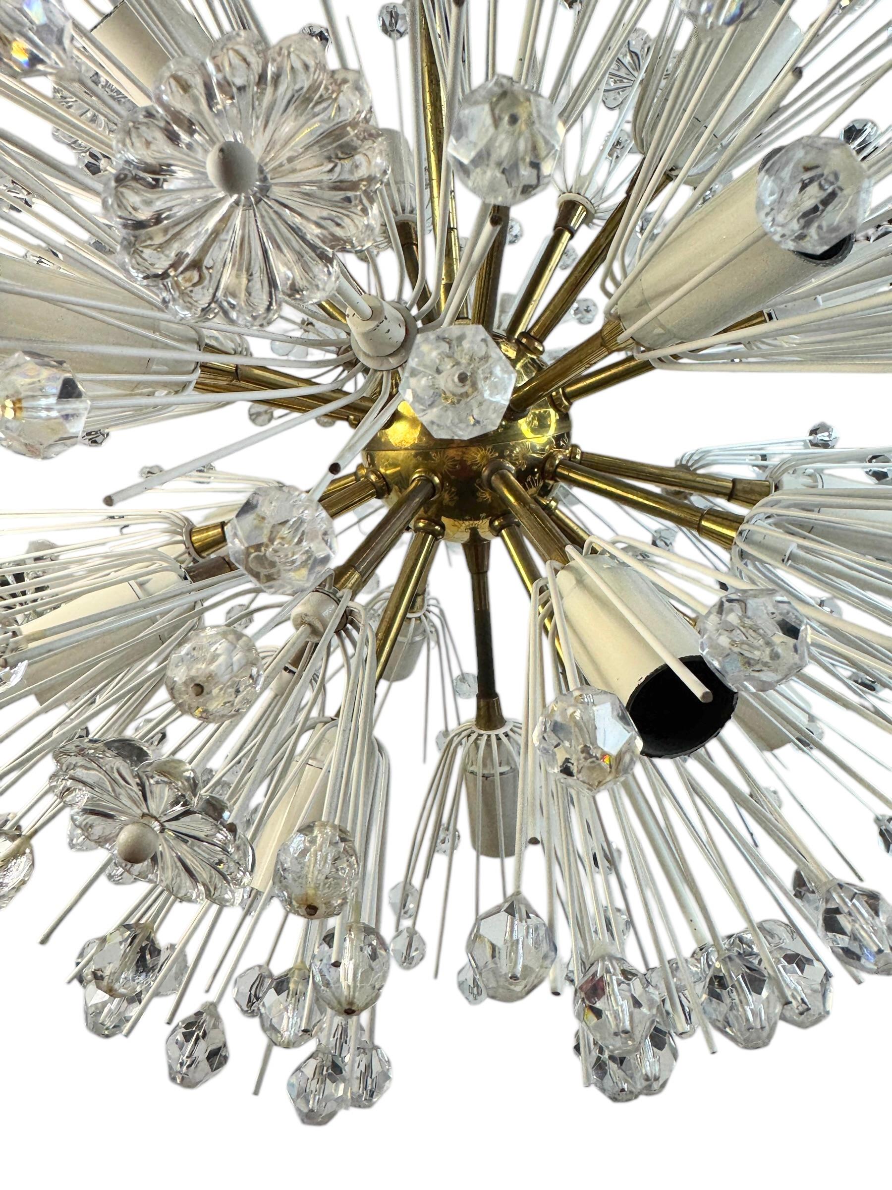 Fabulous Emil Stejnar Snowball Orbit Sputnik Chandelier Vintage Austria 1960s For Sale 6