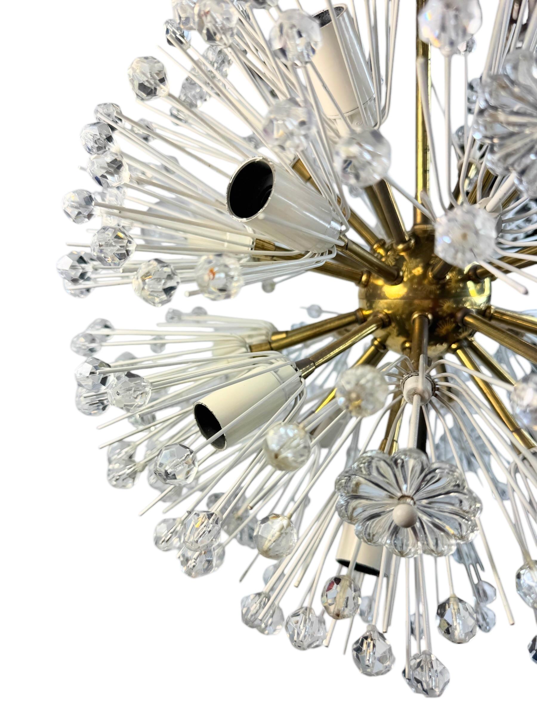 Fabulous Emil Stejnar Snowball Orbit Sputnik Chandelier Vintage Austria 1960s For Sale 7