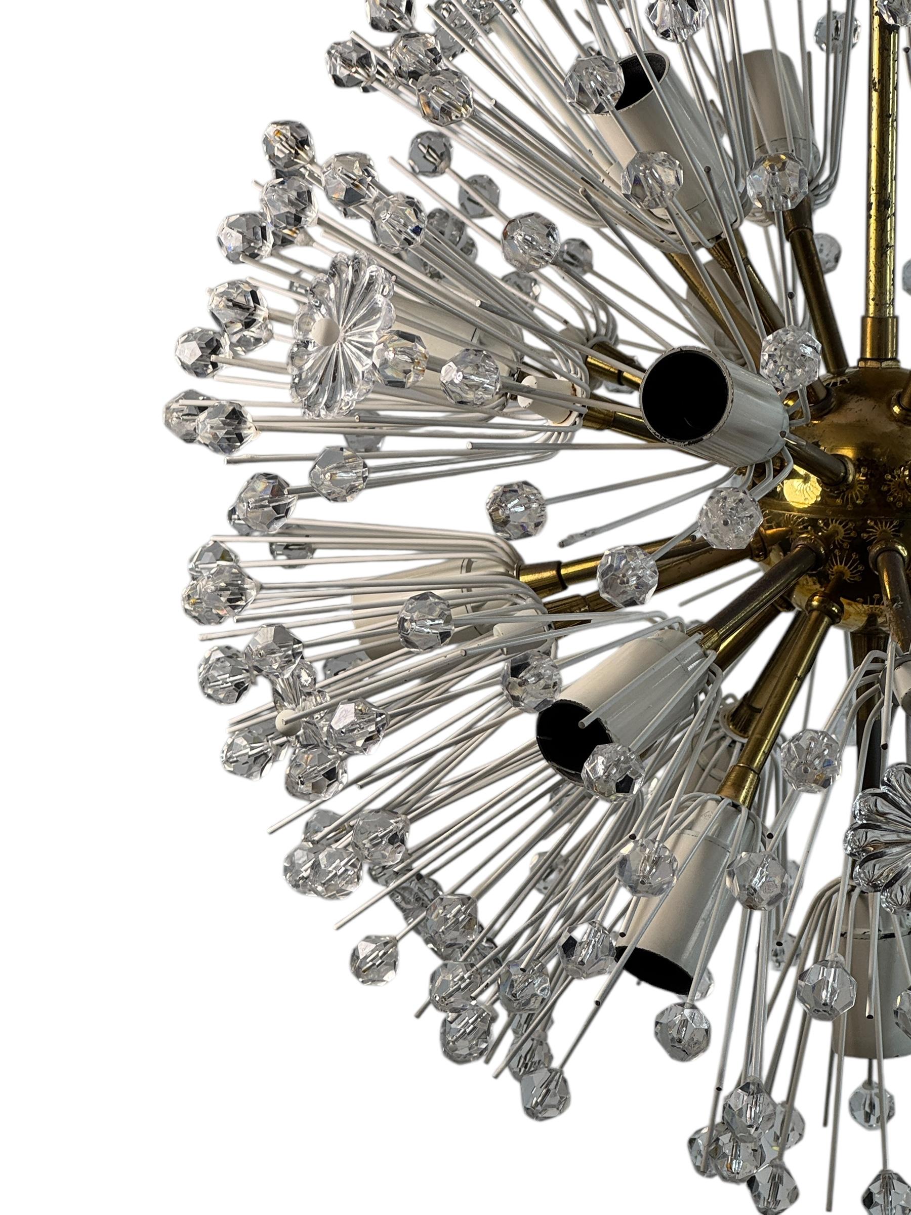 Fabulous Emil Stejnar Snowball Orbit Sputnik Chandelier Vintage Austria 1960s For Sale 8