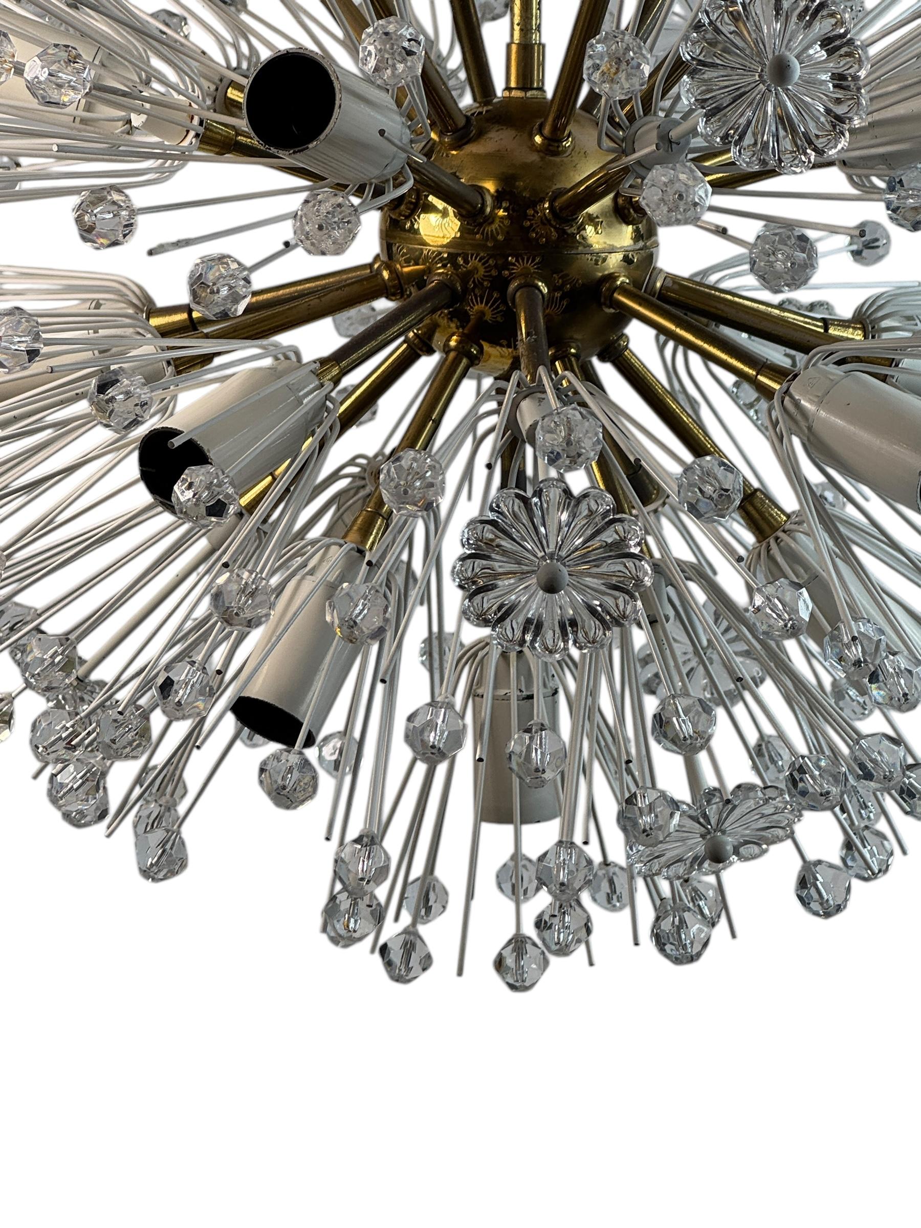 Fabulous Emil Stejnar Snowball Orbit Sputnik Chandelier Vintage Austria 1960s For Sale 9