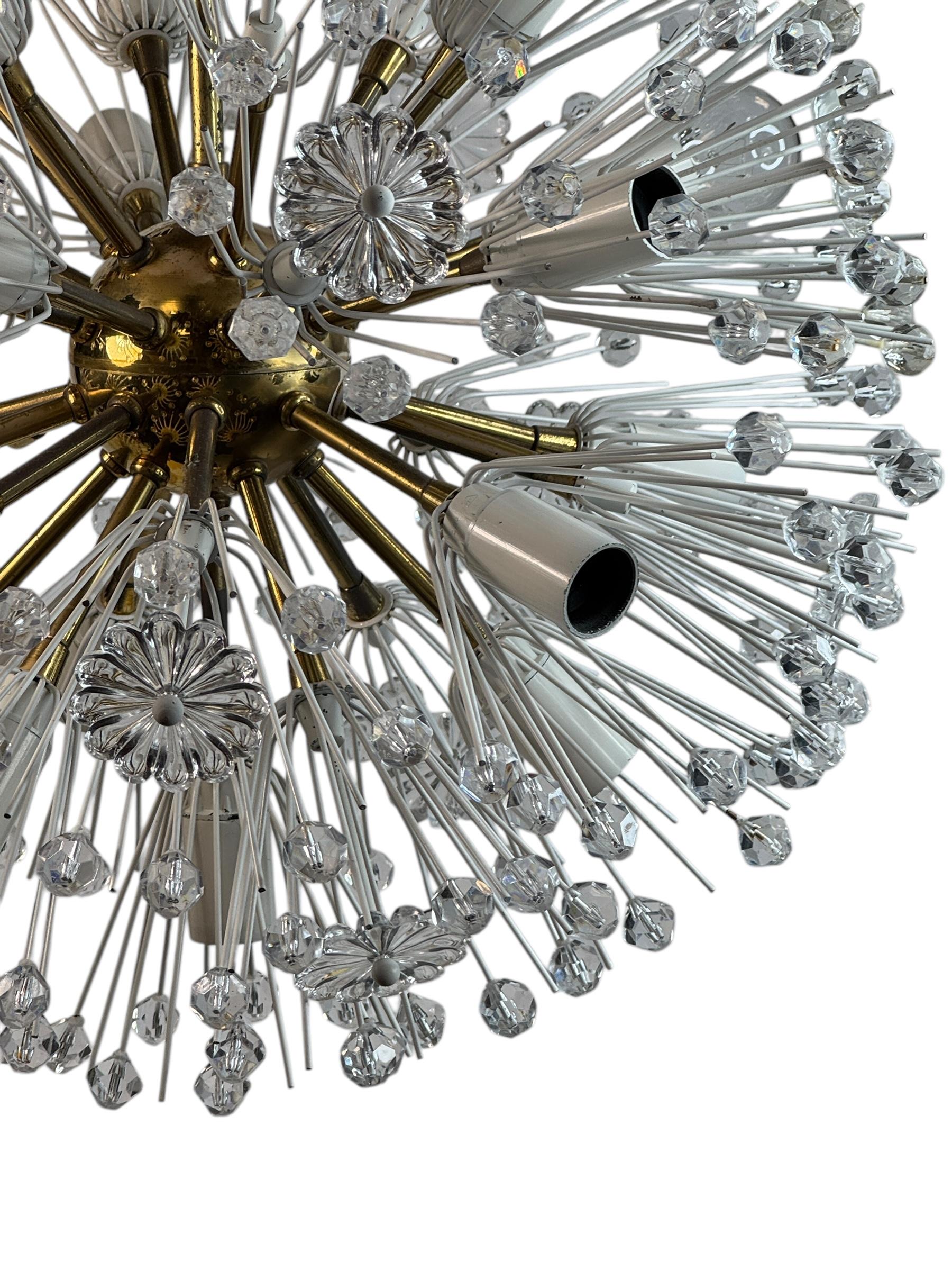 Fabulous Emil Stejnar Snowball Orbit Sputnik Chandelier Vintage Austria 1960s For Sale 10