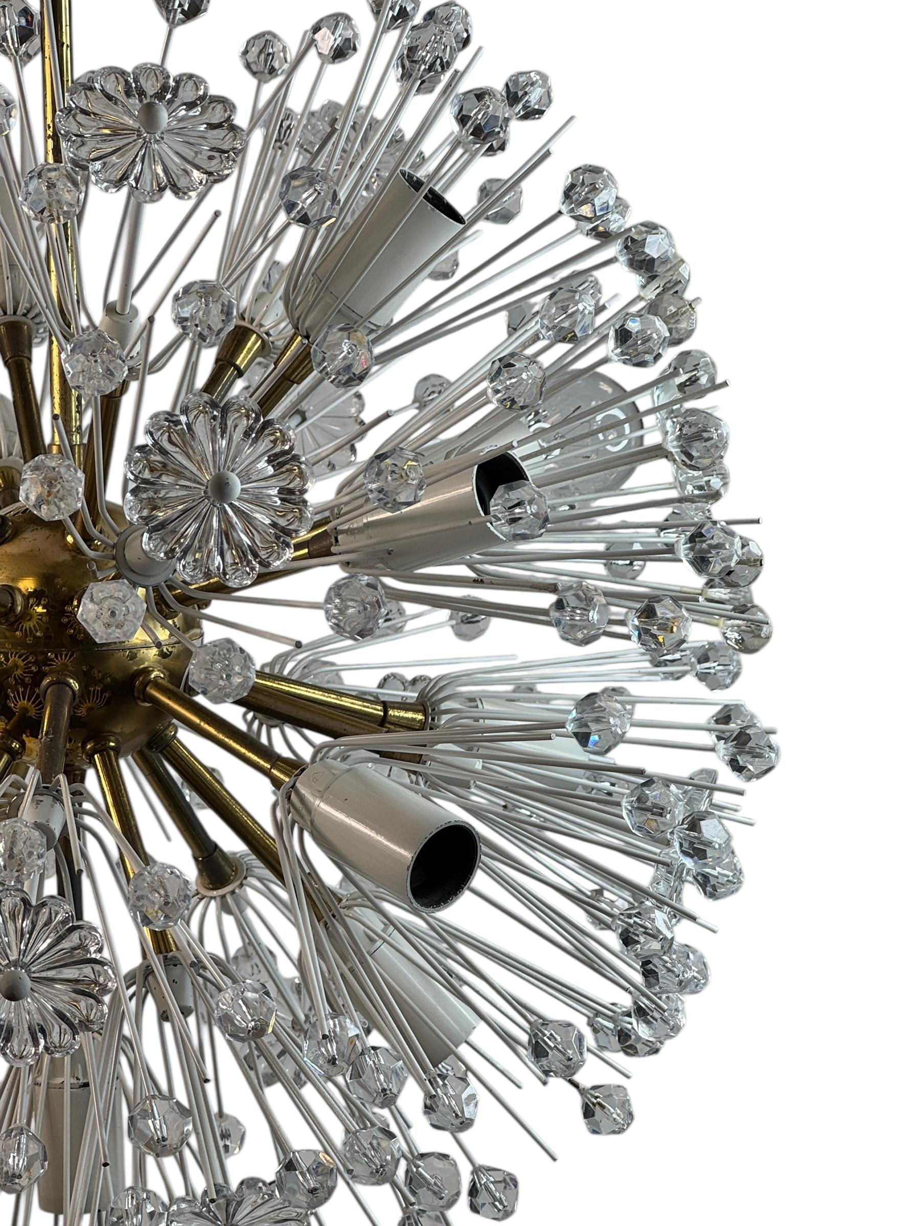 Fabulous Emil Stejnar Snowball Orbit Sputnik Chandelier Vintage Austria 1960s For Sale 11