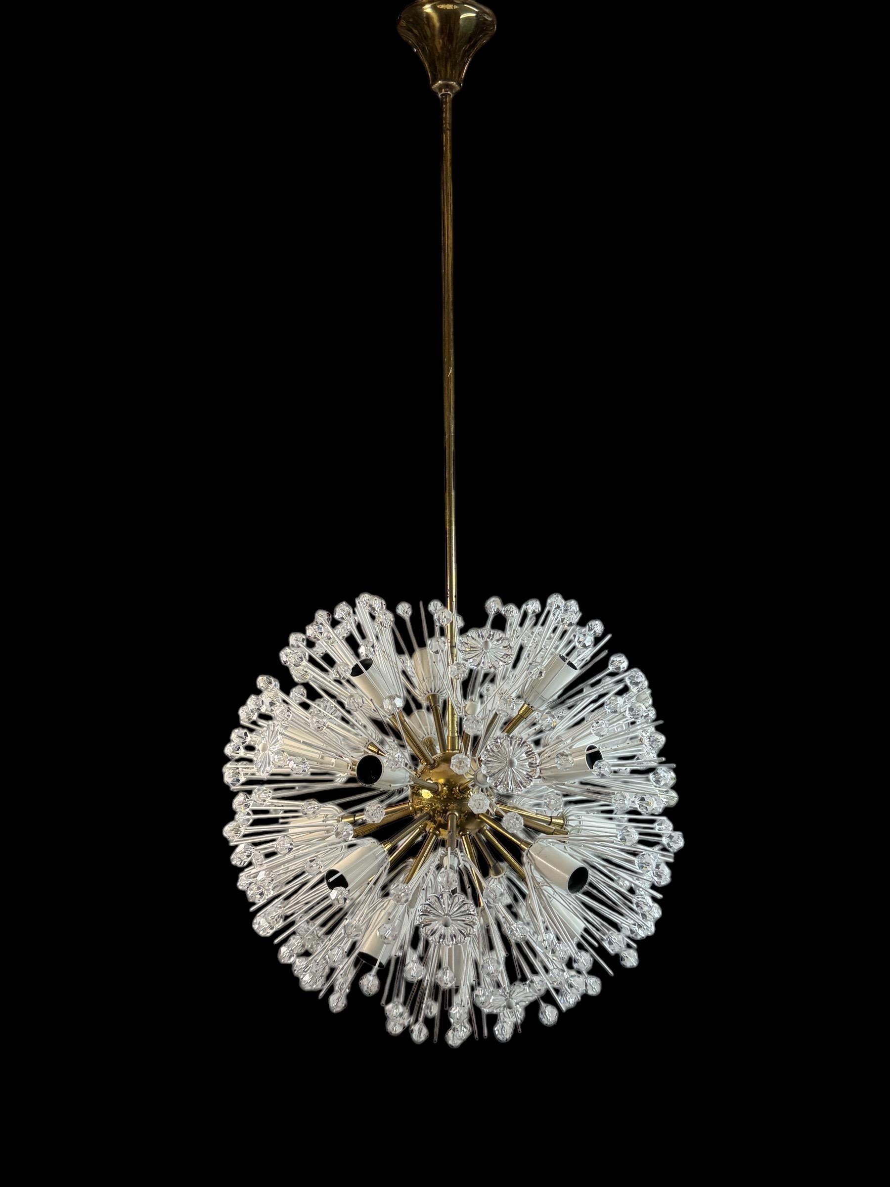 Fabulous Emil Stejnar Snowball Orbit Sputnik Chandelier Vintage Austria 1960s In Good Condition For Sale In Nuernberg, DE