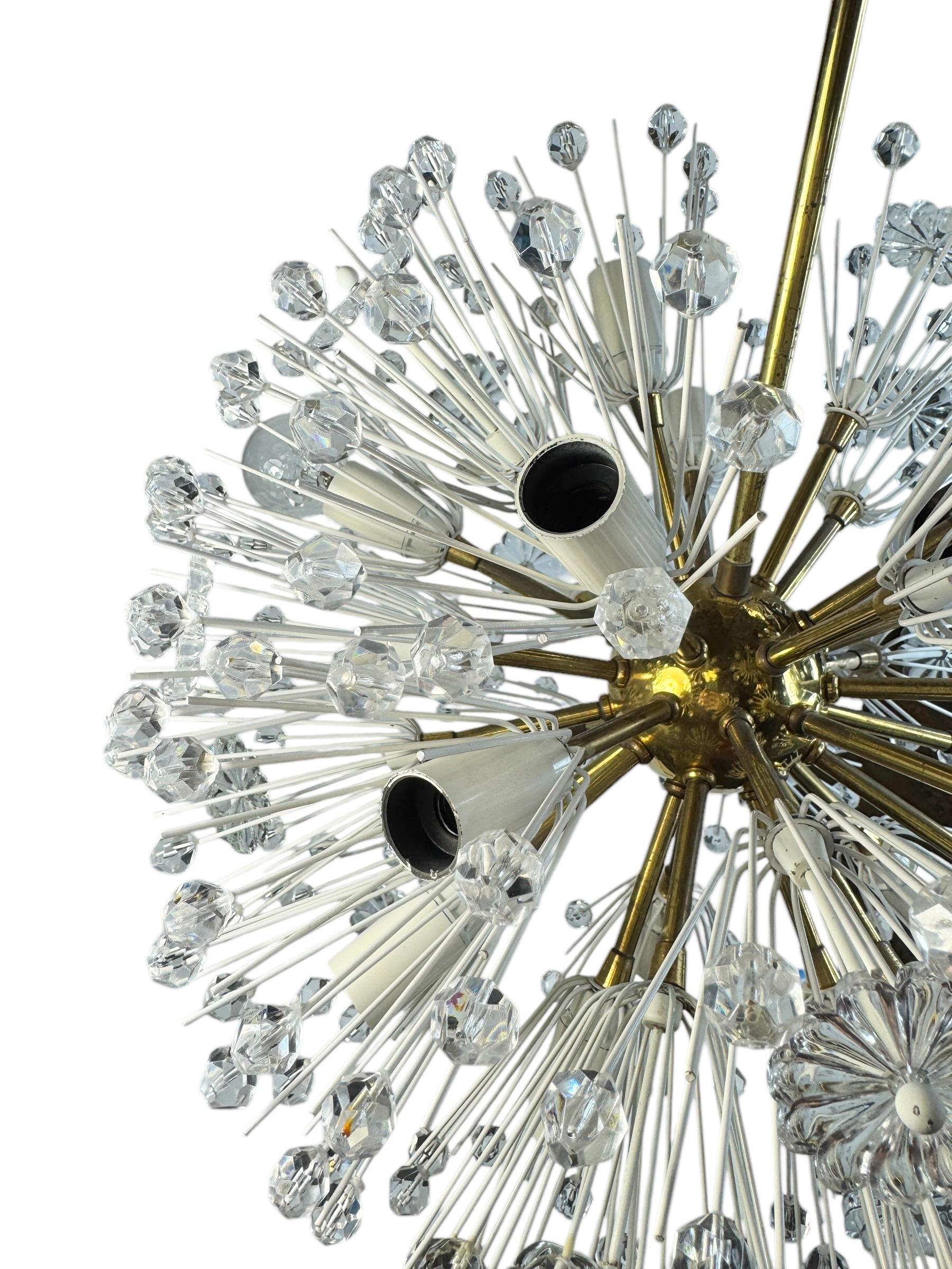 Metal Fabulous Emil Stejnar Snowball Orbit Sputnik Chandelier Vintage Austria 1960s For Sale