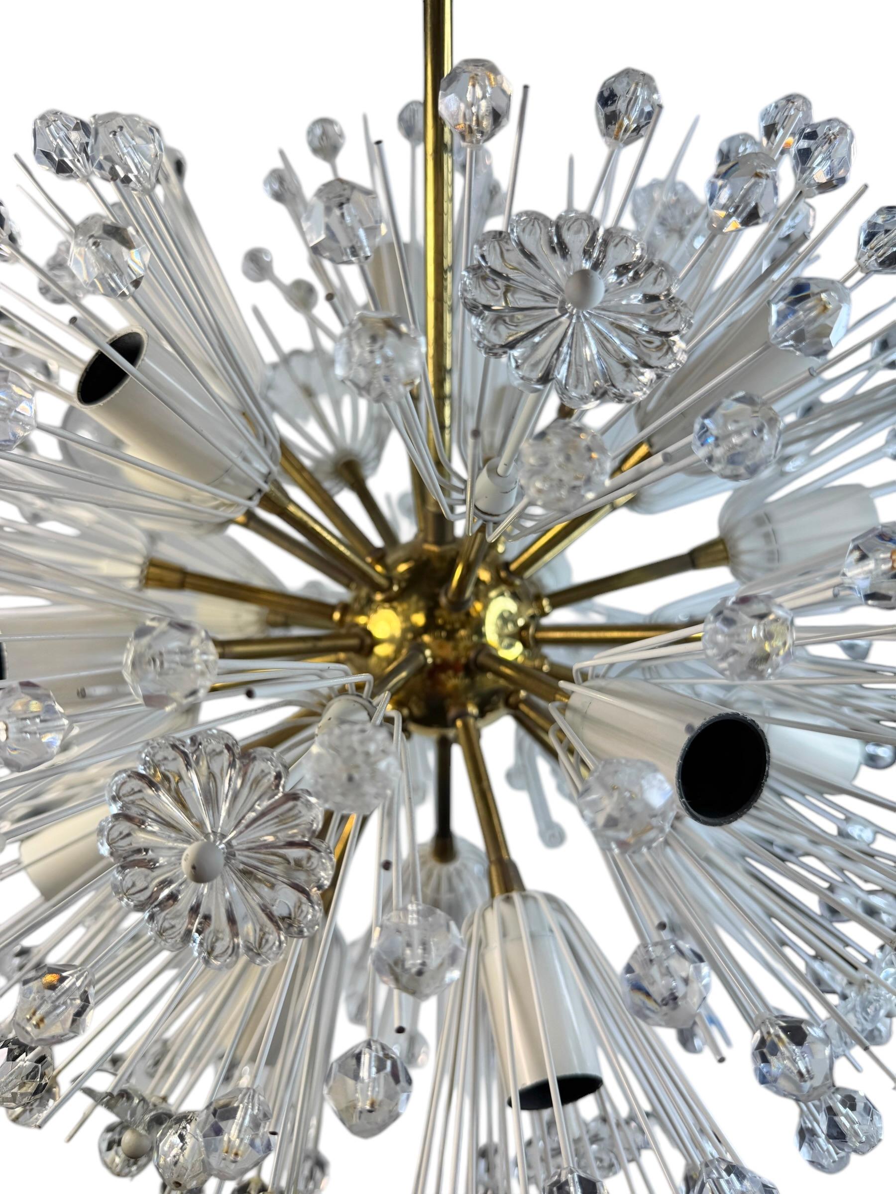 Fabulous Emil Stejnar Snowball Orbit Sputnik Chandelier Vintage Austria 1960s For Sale 1