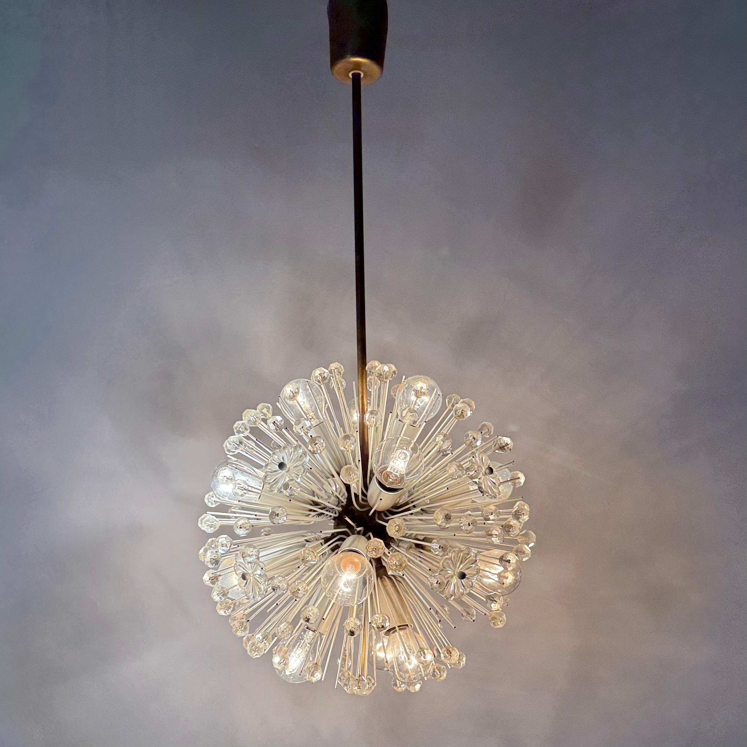 Mid-Century moderno Lampada a sospensione Snowball di Emil Stejnar per Rupert Nikoll, anni '50 in vendita
