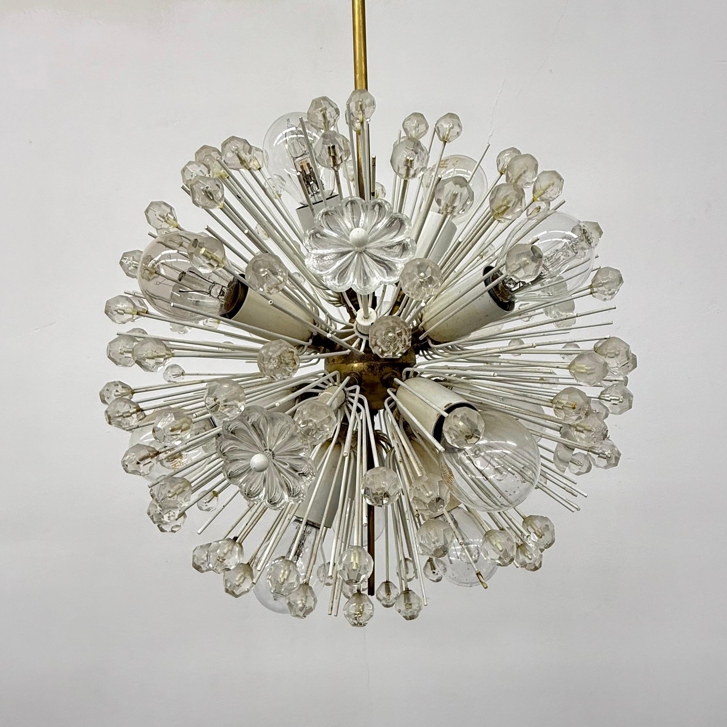 Lampada a sospensione Snowball di Emil Stejnar per Rupert Nikoll, anni '50 in vendita 2