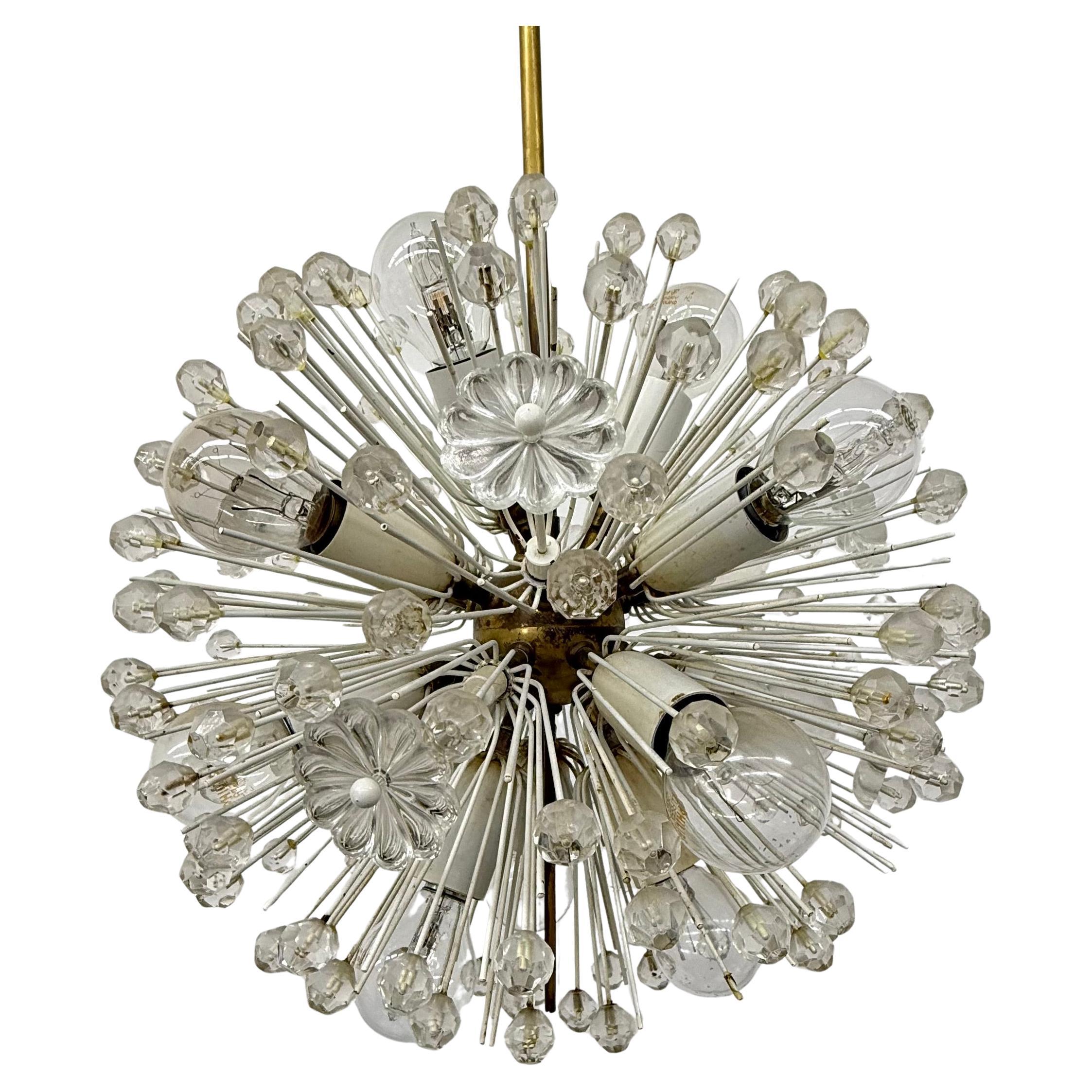 Snowball hanging Lamp by Emil Stejnar for Rupert Nikoll, 1950s