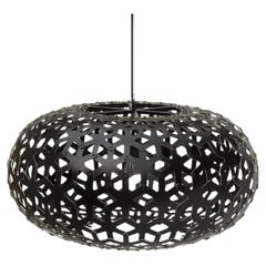 Snowflake 100 Pendant Lamp in 2 Sides Painted Bamboo Plywood by David Trubridge