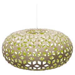 Snowflake 100 Pendant Lamp in Bamboo Plywood by David Trubridge